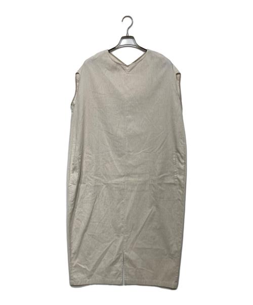 BEARDSLEY ビアズリー リネンノースリーブカットソー サイズ:F リネン100％ 23SS/BEZ1031505A002   ベージュ レディース / 240001180062 中古・古着通販】BEARDSLEY (ビアズリー) リネン混ノースリーブ