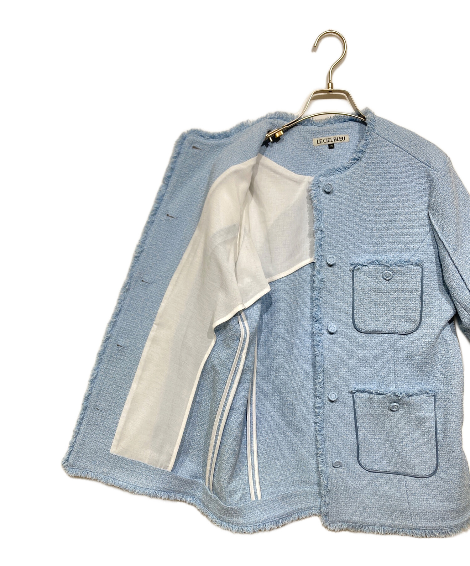 中古・古着通販】LE CIEL BLEU (ルシェルブルー) 25SS Tweed Jacket