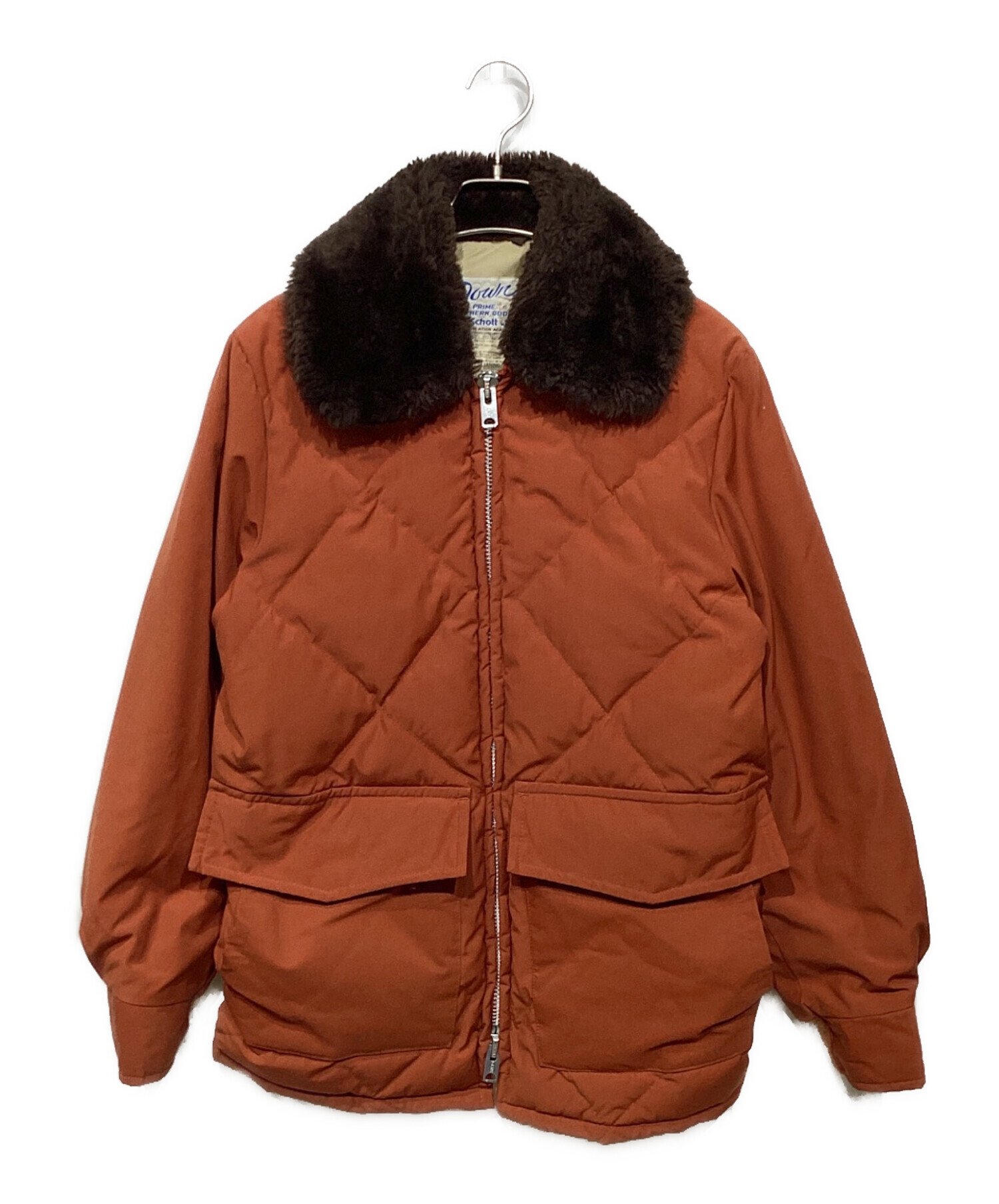 中古・古着通販】Schott (ショット) 70s ダウンジャケット オレンジ 