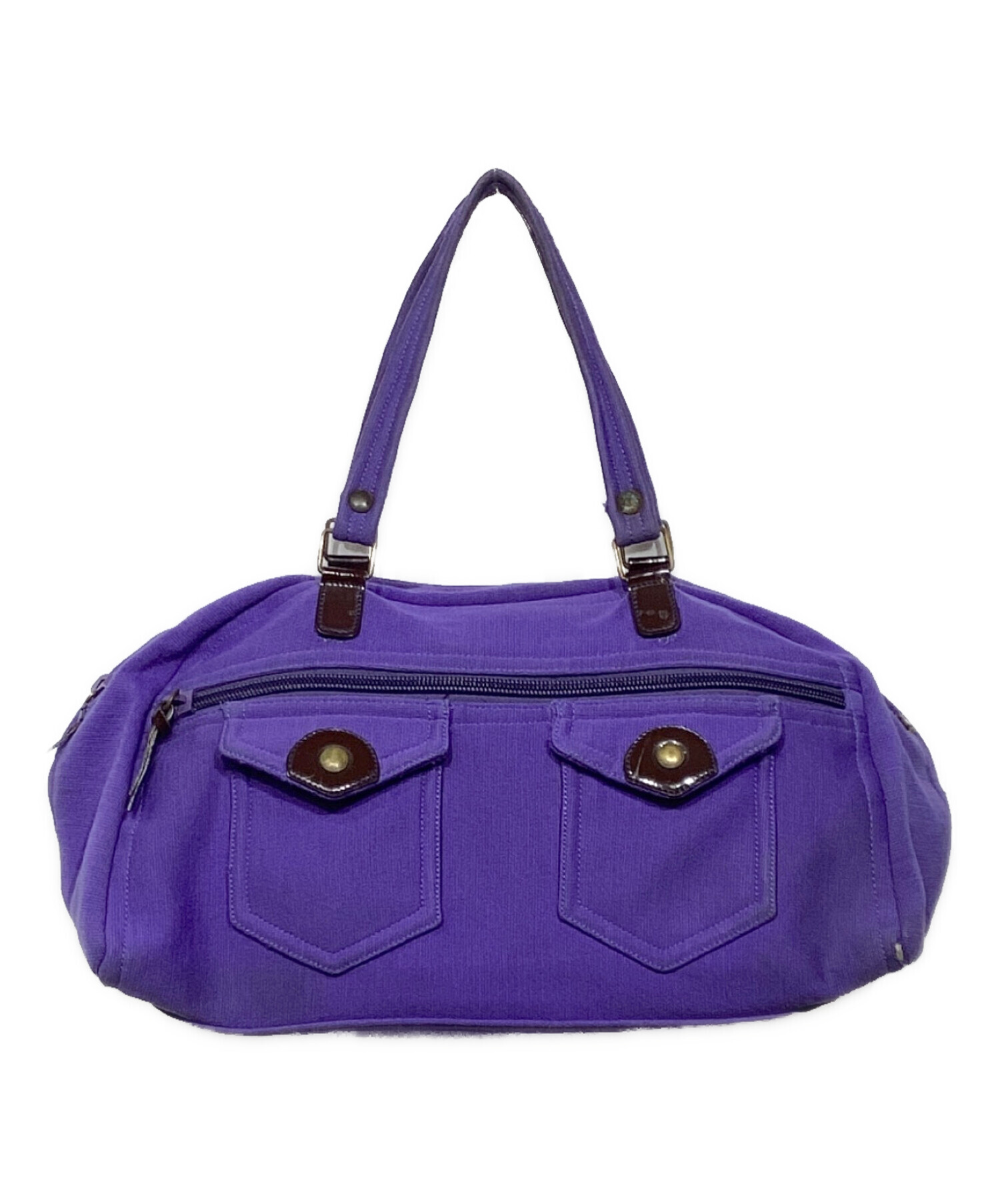 中古・古着通販】MIU MIU (ミュウミュウ) ミニボストンバッグ パープル 