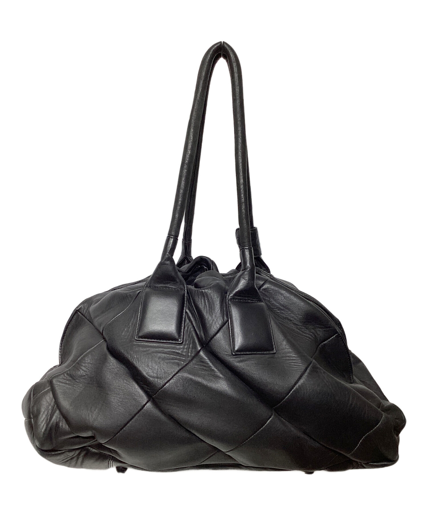 ケンジイケダ ボストンバッグ ハンドバッグ レザー 中古・古着通販】KENJI IKEDA (ケンジ イケダ) ボストンバッグ