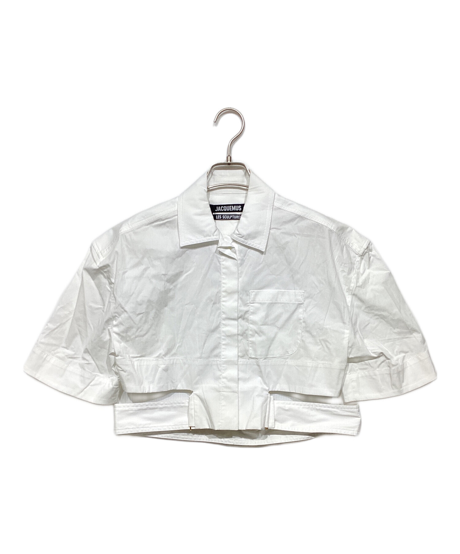 中古・古着通販】jacquemus (ジャックムス) クロップドシャツ ホワイト