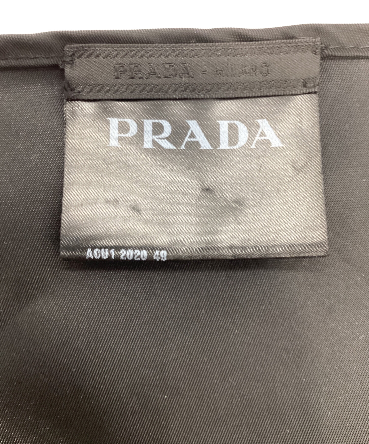 中古・古着通販】PRADA (プラダ) ロゴプレート ナイロンスカーフ
