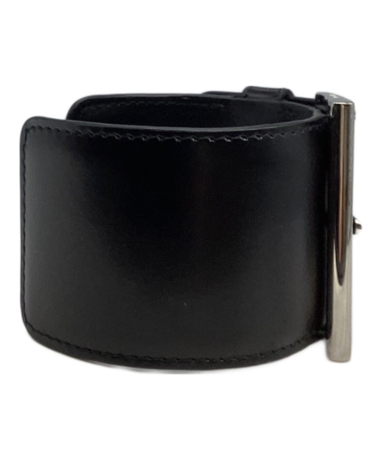 中古・古着通販】PRADA (プラダ) ロゴプレート レザーブレスレット