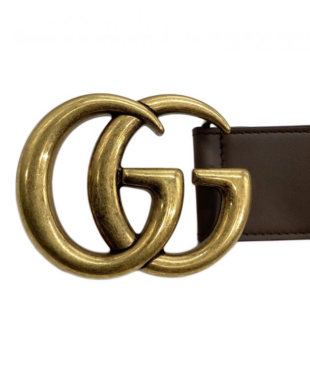 中古・古着通販】GUCCI (グッチ) 400593 GGマーモントベルト ベージュ