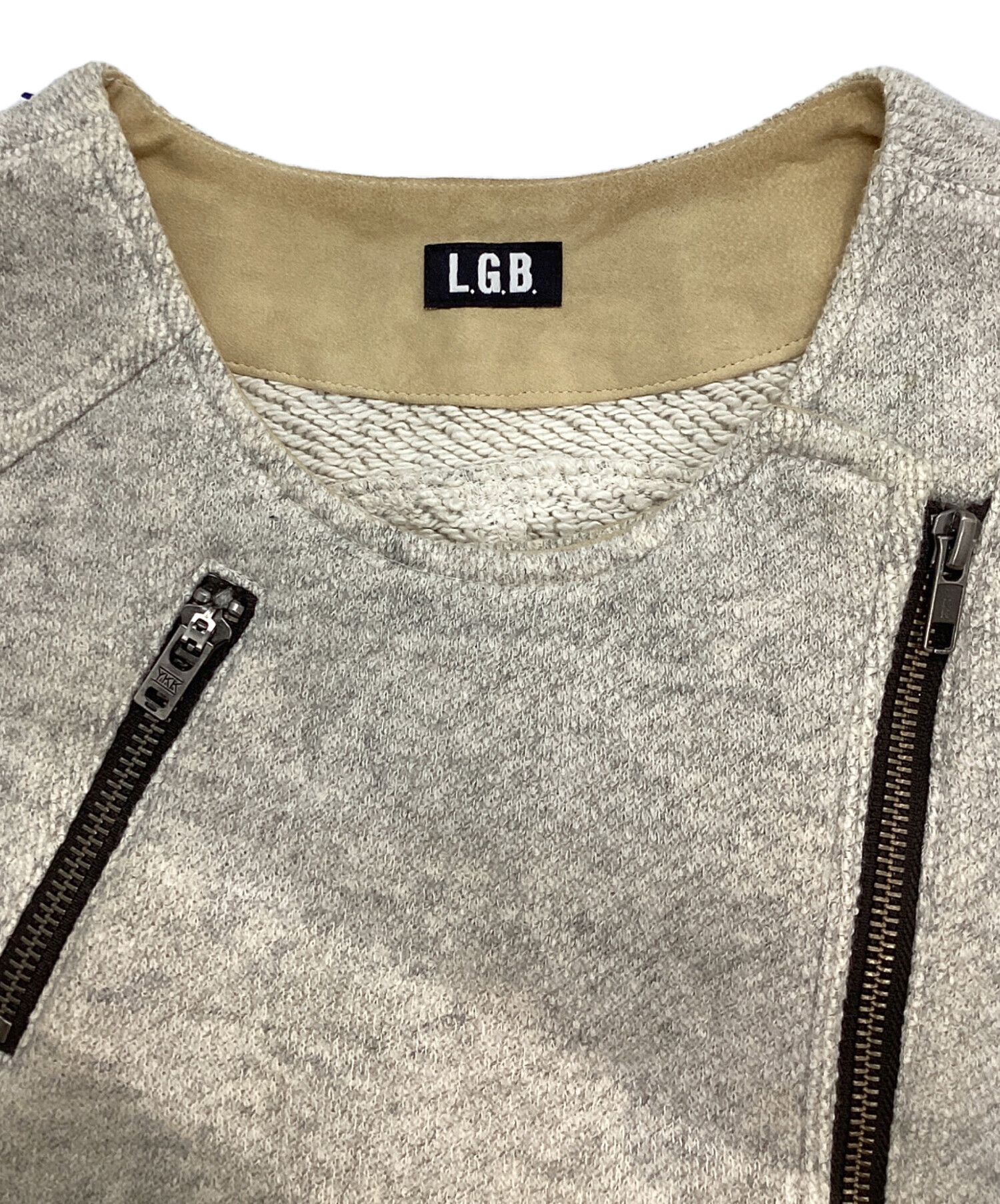 中古・古着通販】L.G.B (ルグランブルー) BIKERS MINIベスト ベージュ 