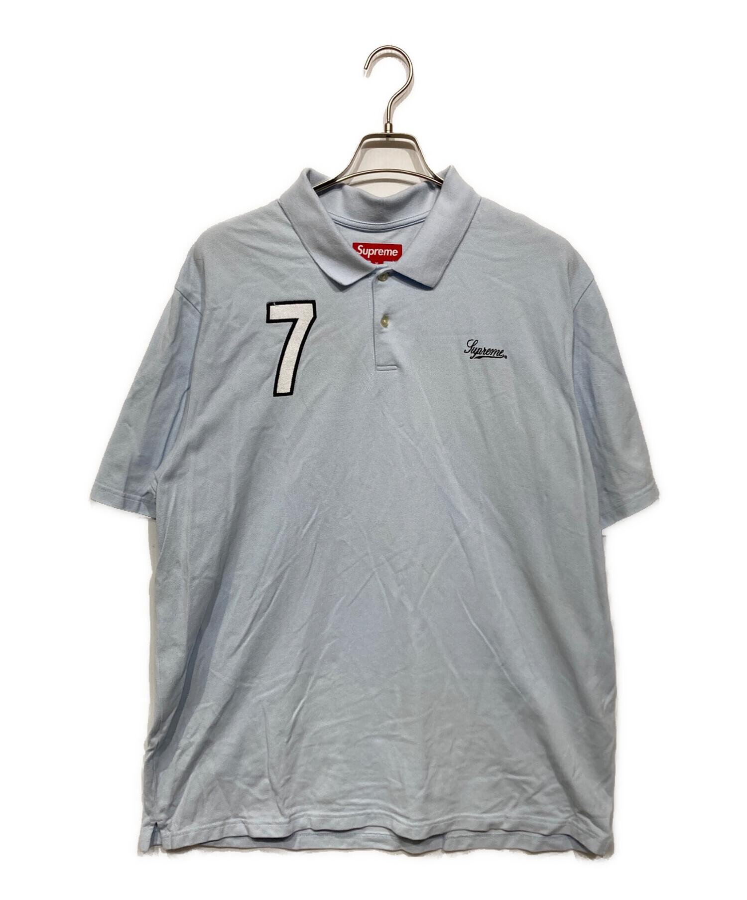 中古・古着通販】SUPREME (シュプリーム) CURSIVE POLO スカイブルー