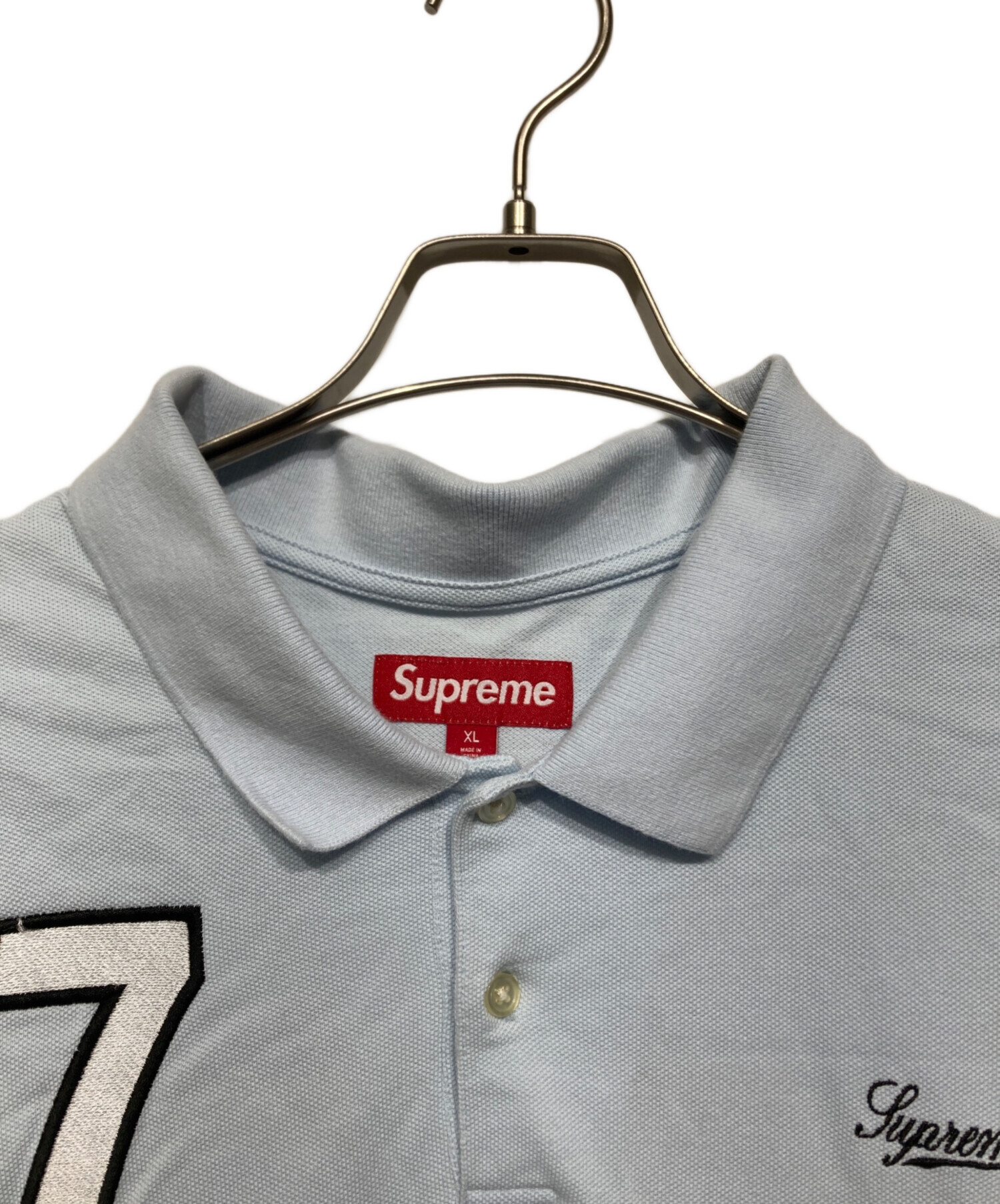 中古・古着通販】SUPREME (シュプリーム) CURSIVE POLO スカイブルー