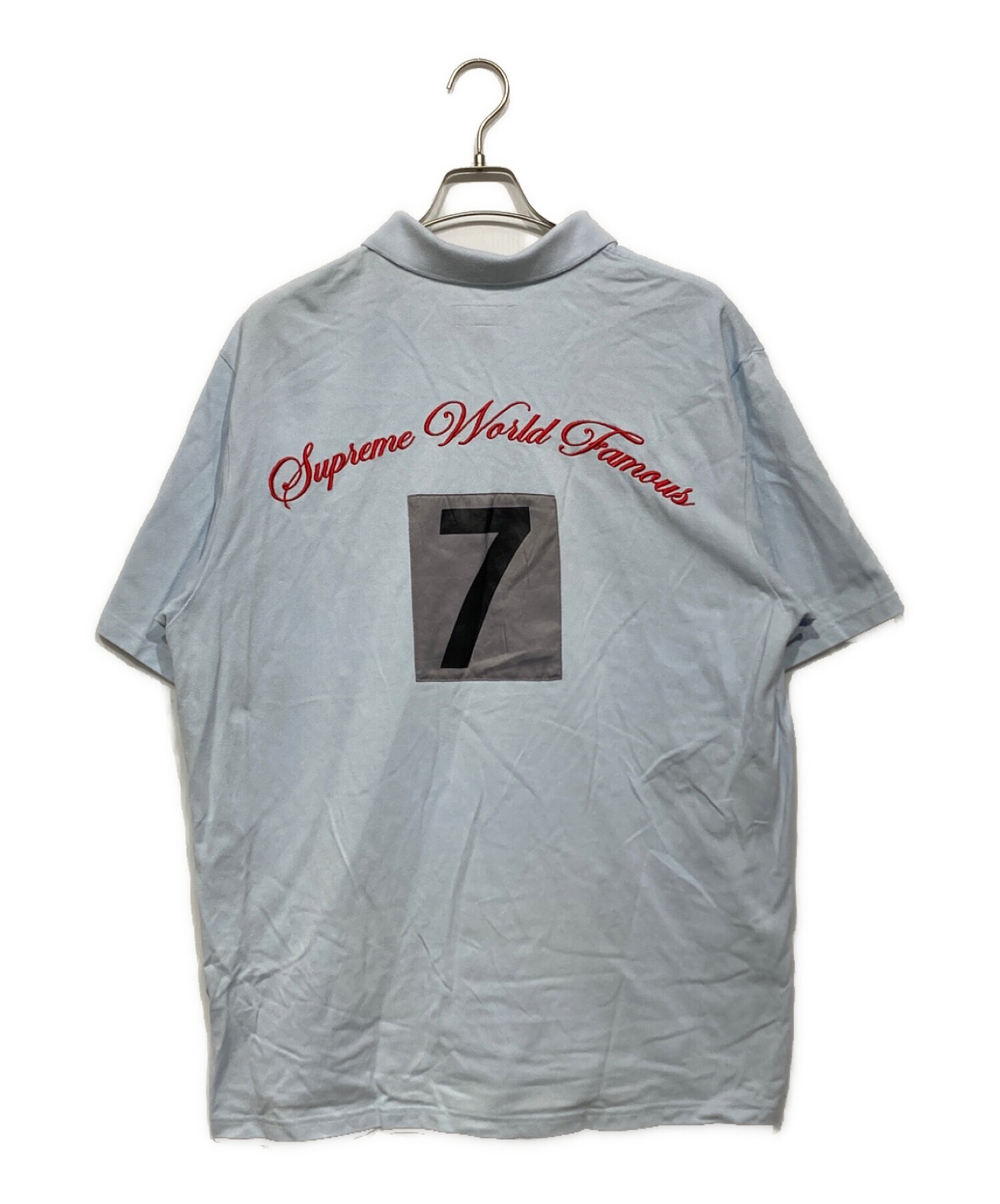 中古・古着通販】SUPREME (シュプリーム) CURSIVE POLO スカイブルー
