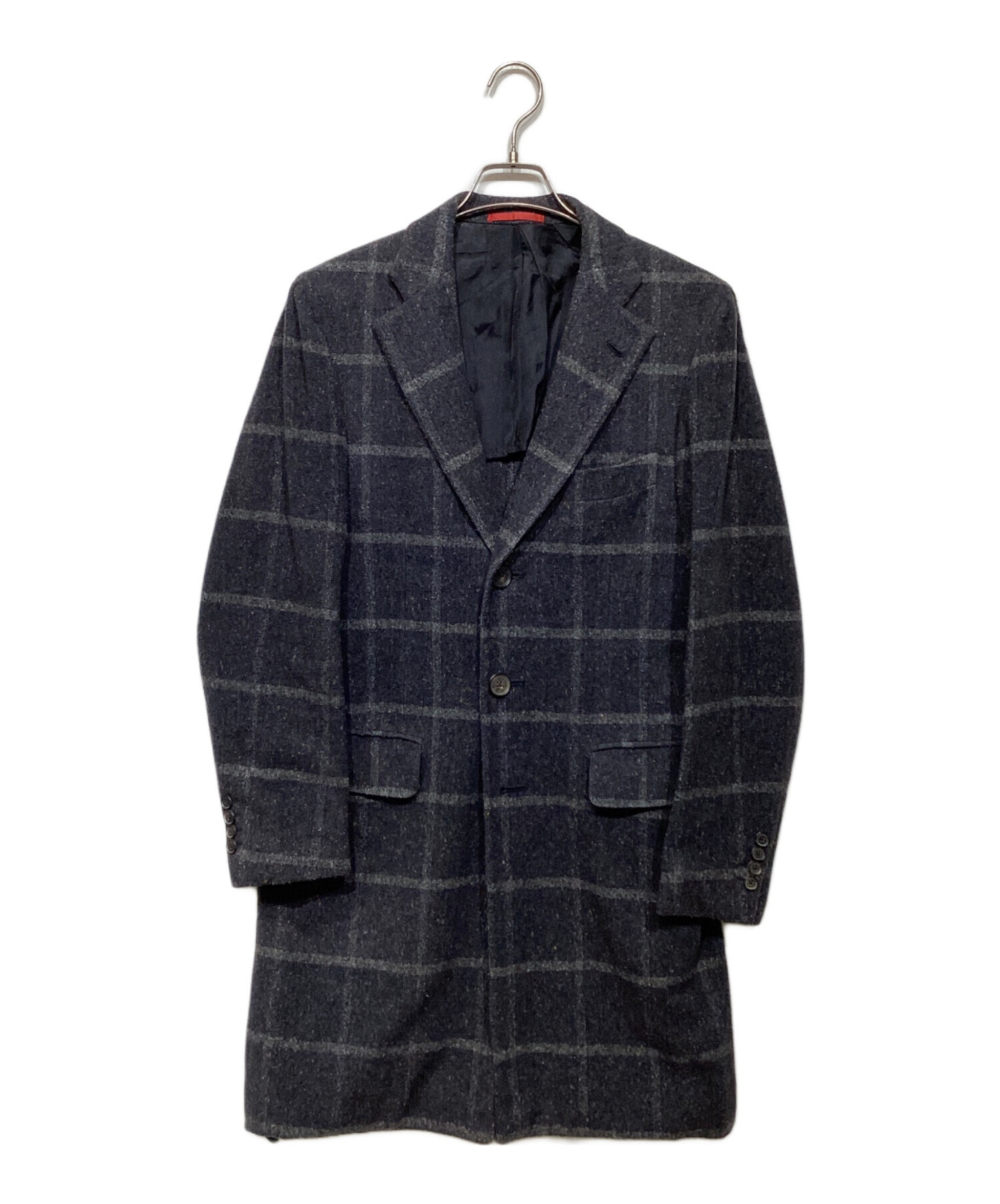 美品✨ISAIA イザイア テーラードジャケット ウール ネイビー 44 中古・古着通販】ISAIA (イザイア) ウールシルクブレンドコート