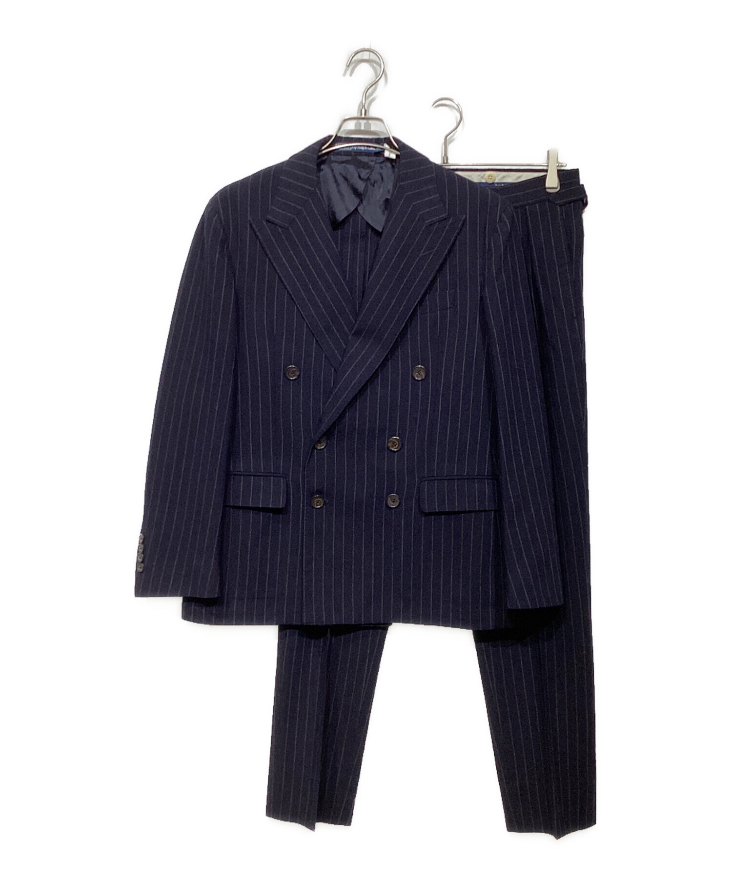美品 ポロ ラルフローレン ストライプ ダブル スーツ セットアップ 中古・古着通販】POLO RALPH LAUREN (ポロ・ラルフローレン