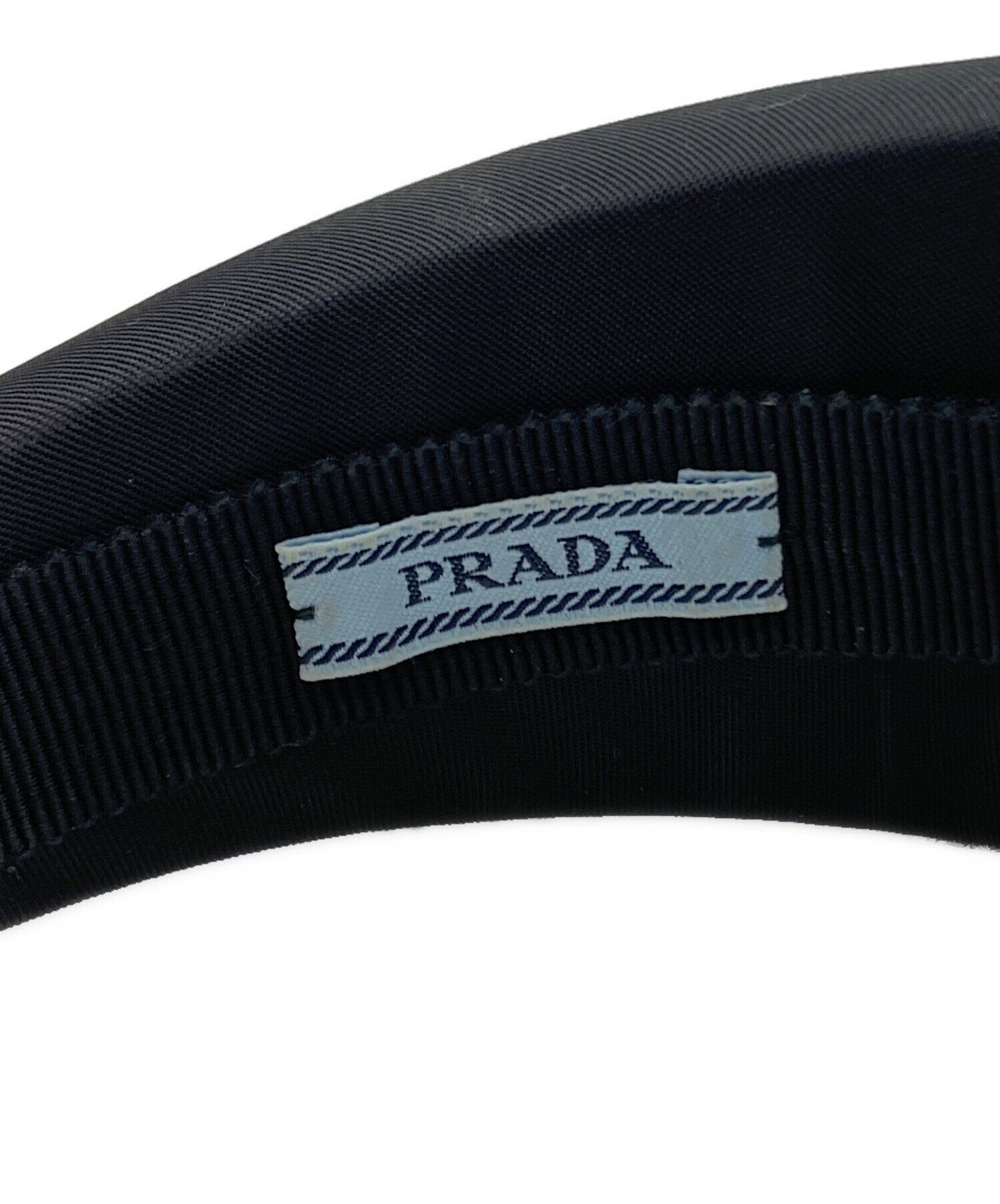 中古・古着通販】PRADA (プラダ) 三角ロゴプレート カチューシャ