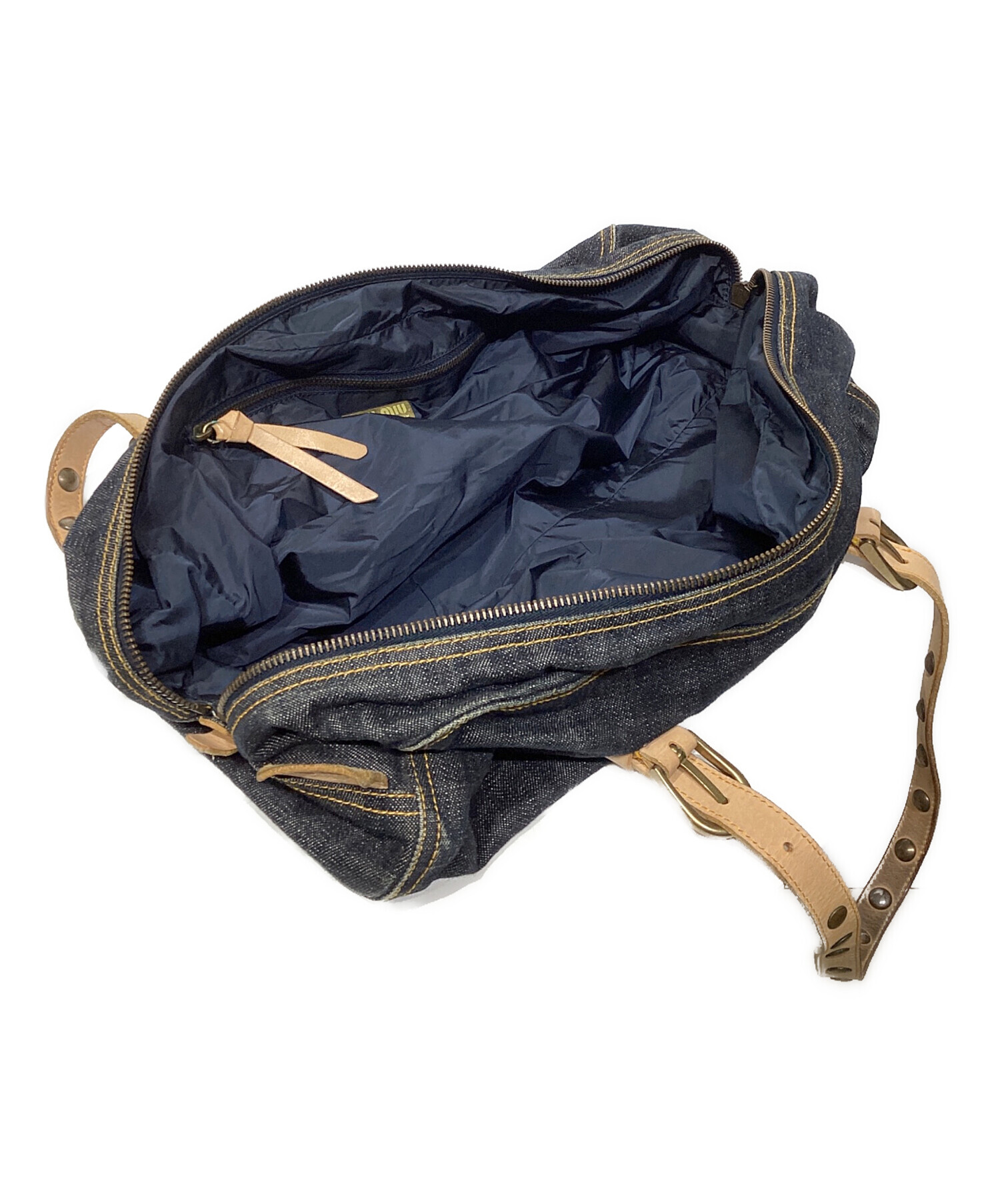 中古・古着通販】MIU MIU (ミュウミュウ) デニムミニボストンバッグ 
