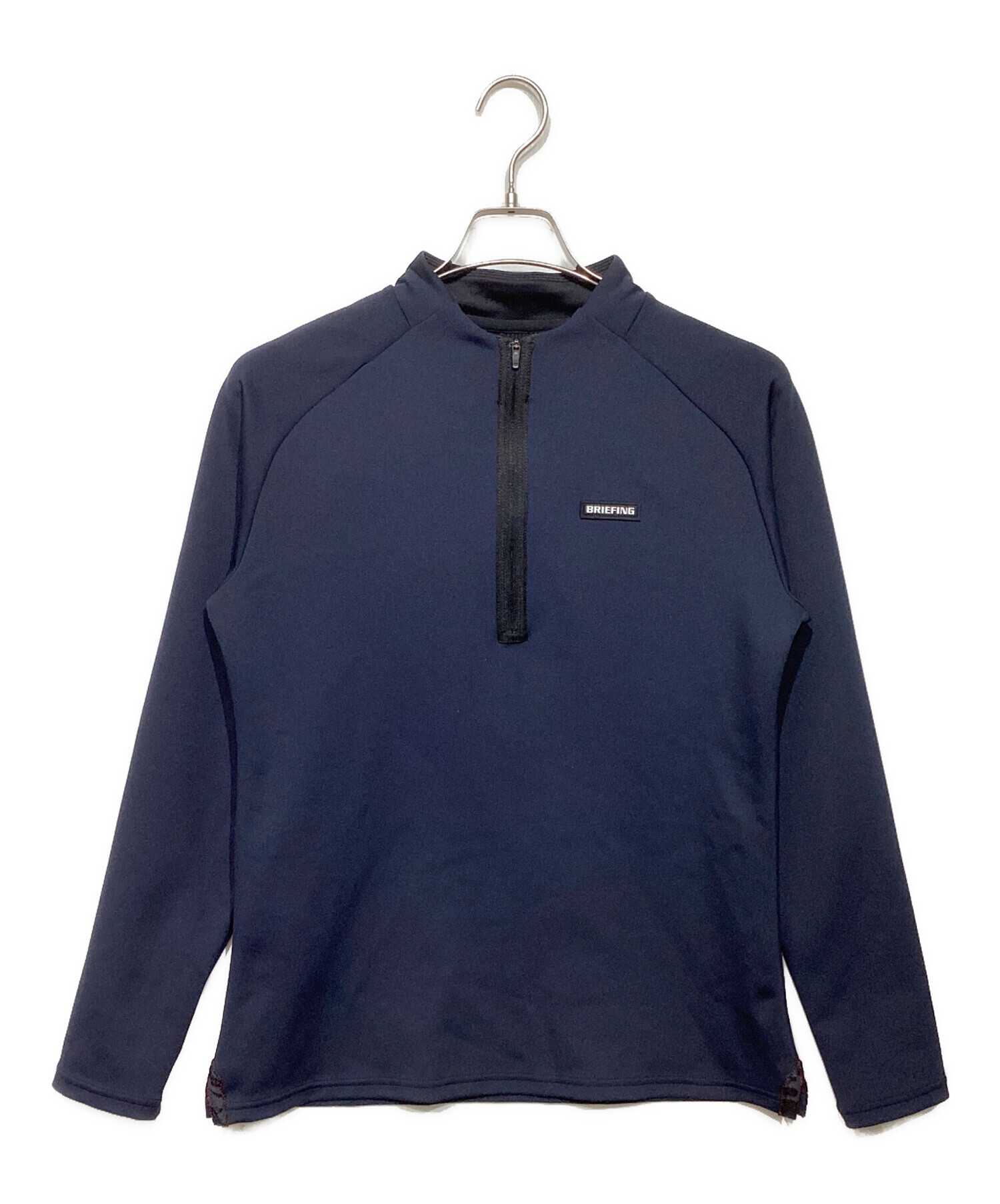 中古・古着通販】BRIEFING (ブリーフィング) HALF ZIP SHIRT ネイビー