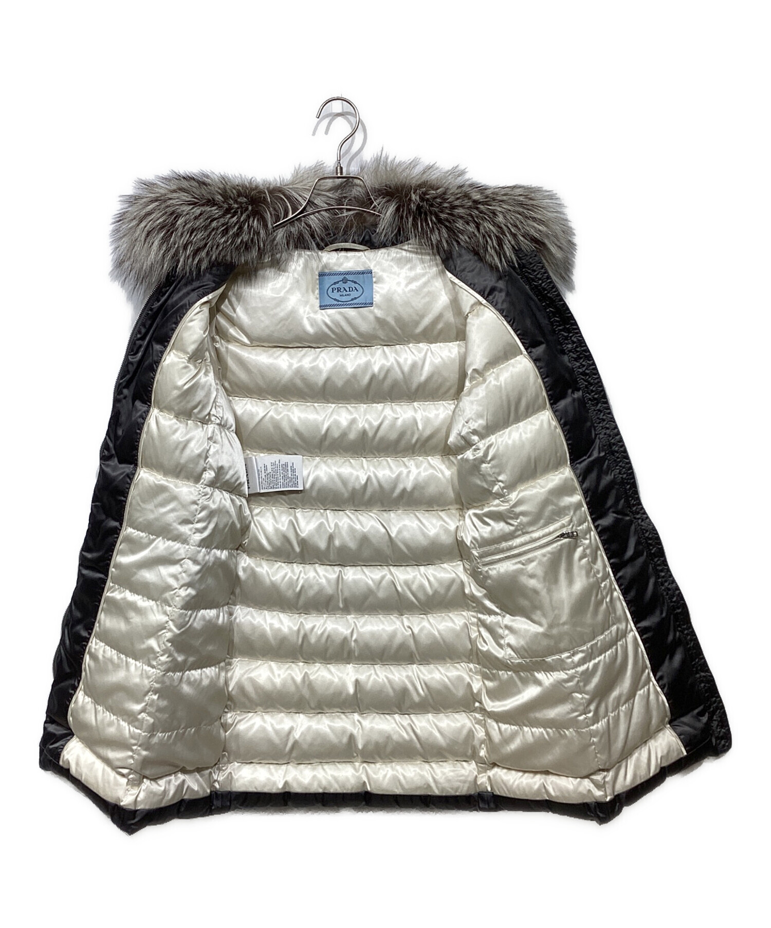 中古・古着通販】PRADA (プラダ) フォックスファー付ダウンコート