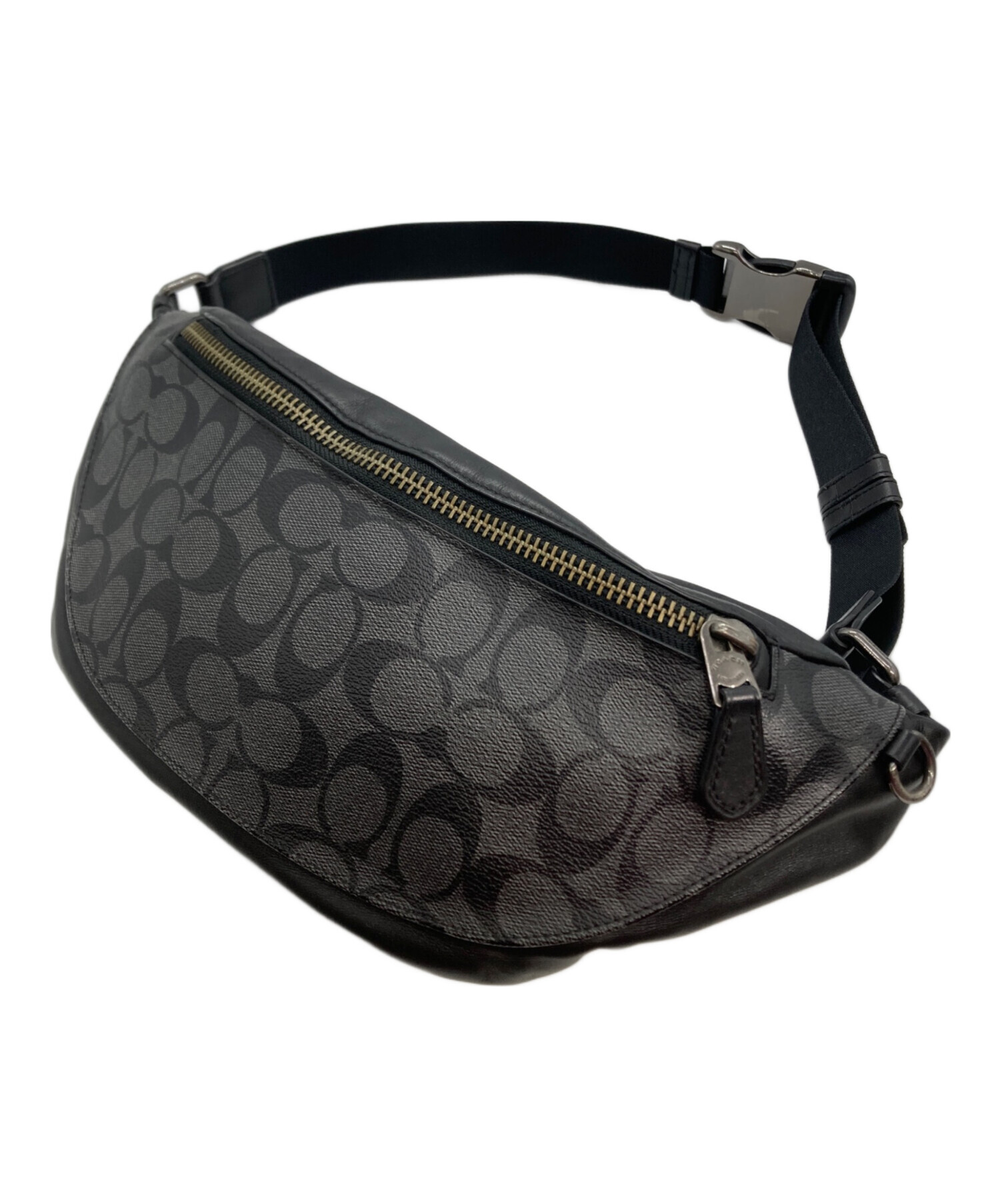 中古・古着通販】COACH (コーチ) ウエストバッグ ブラック｜ブランド