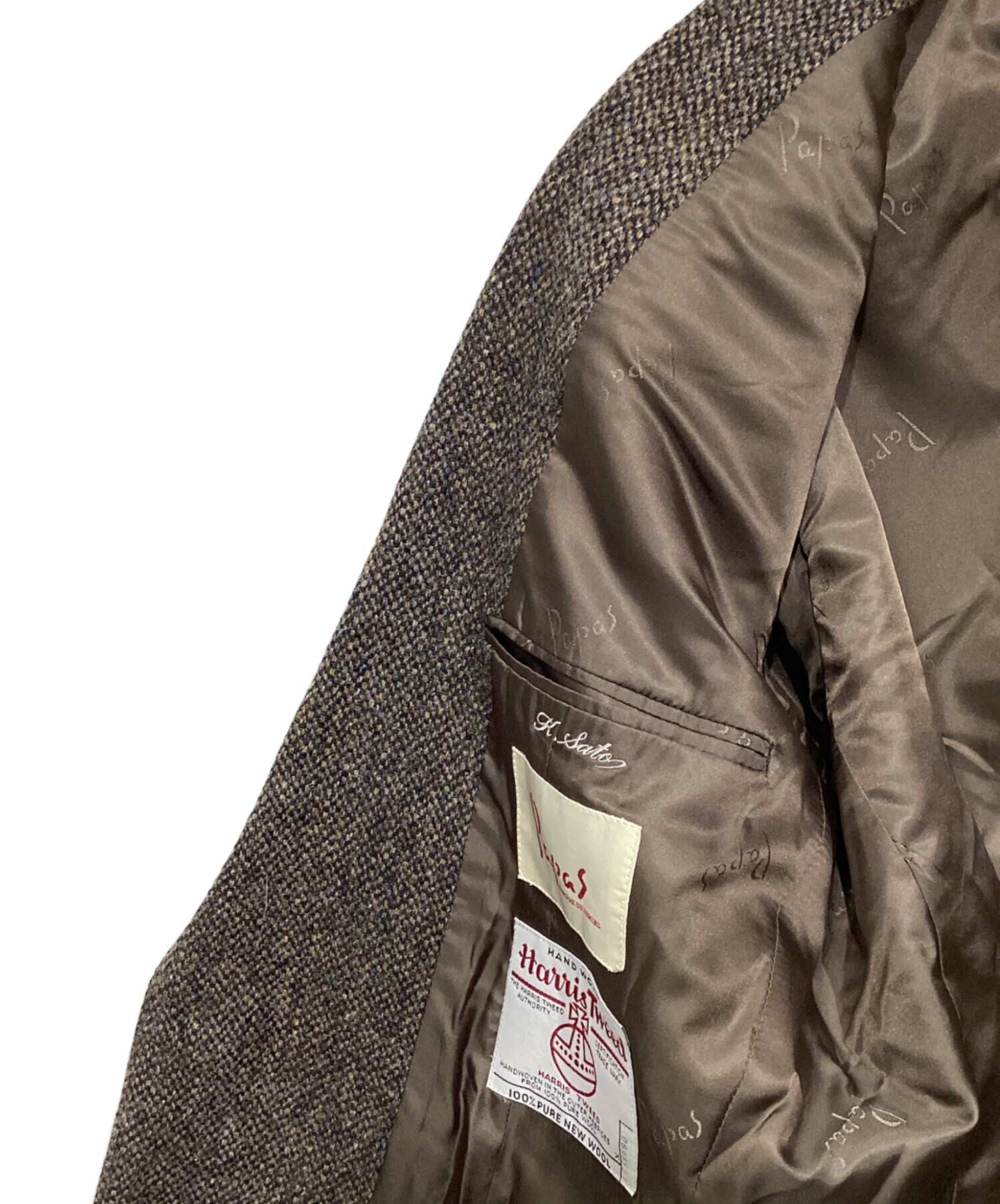 中古・古着通販】PAPAS (パパス) Harris Tweed (ハリスツイード) 2B