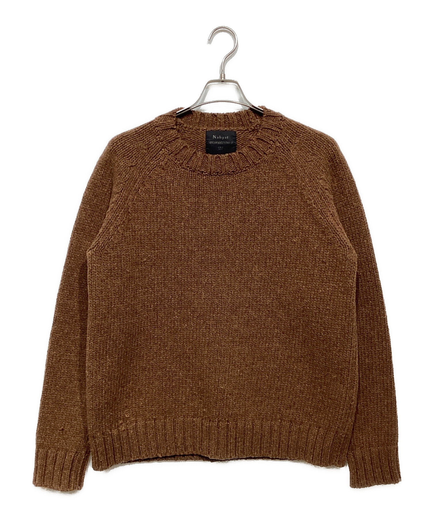 中古・古着通販】Nahyat (ナヤット) クルーネックニット ブラウン