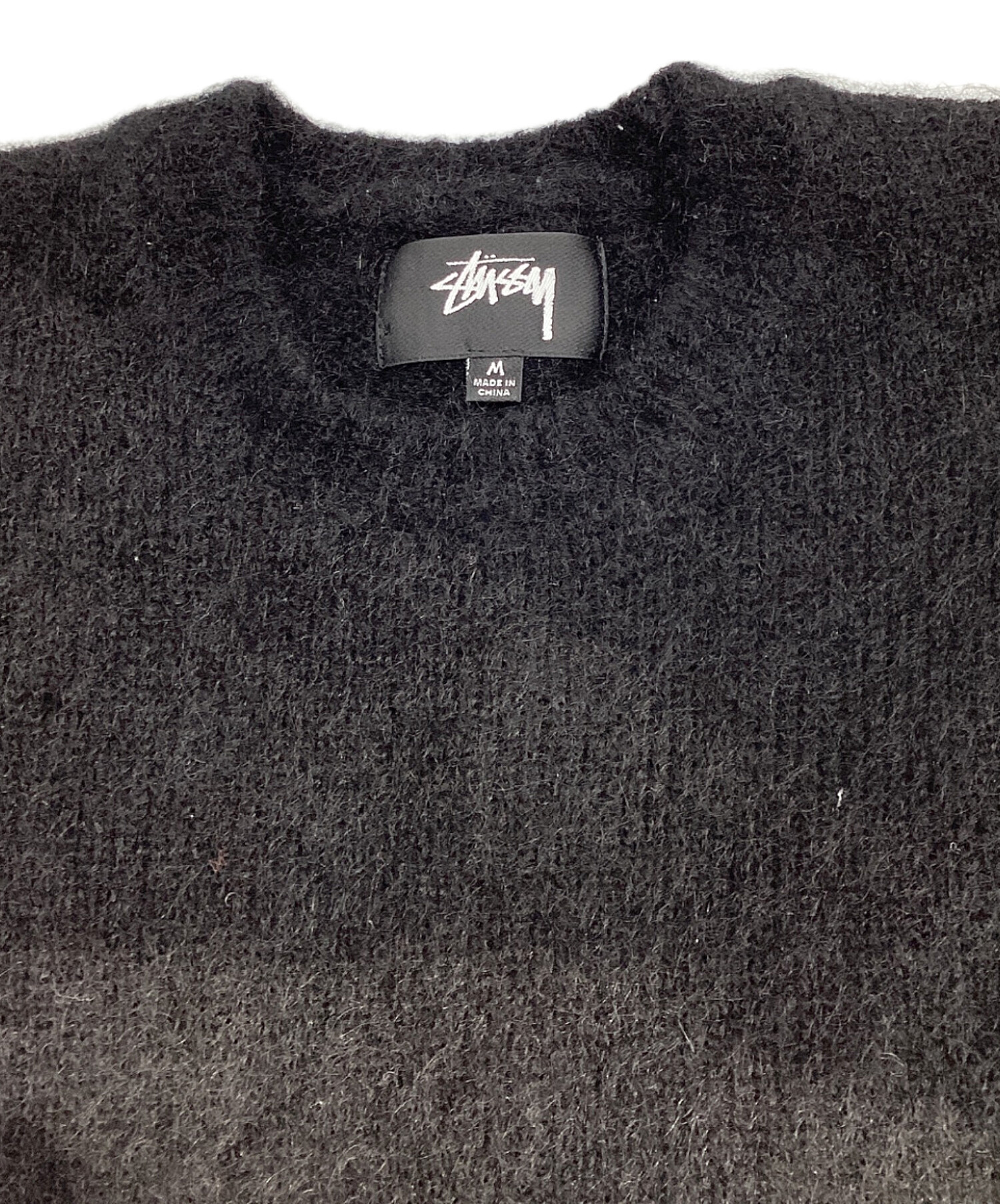 中古・古着通販】stussy (ステューシー) DICE FUZZY CREW KNIT
