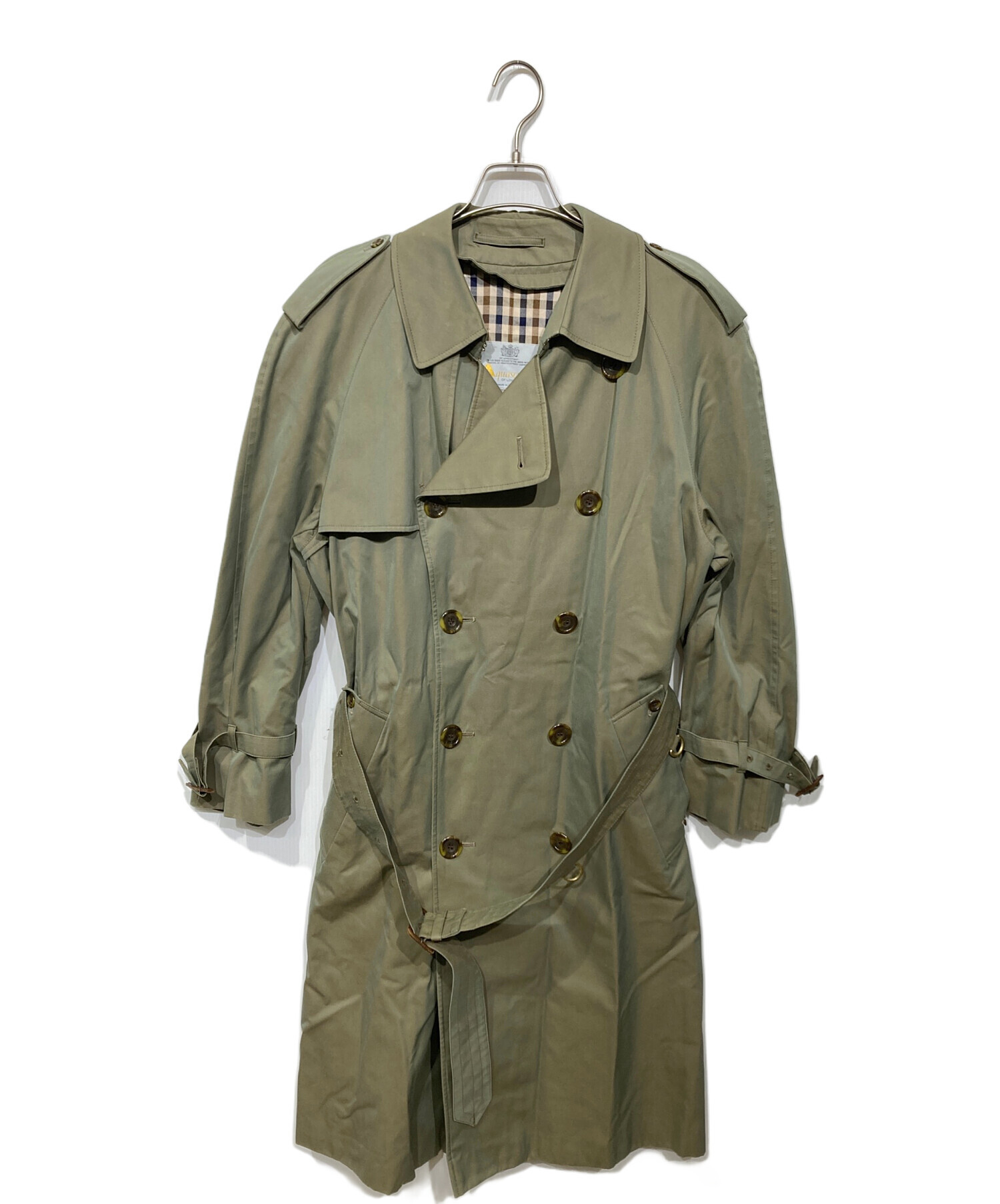 中古・古着通販】Aquascutum (アクアスキュータム) 玉虫カラートレンチ