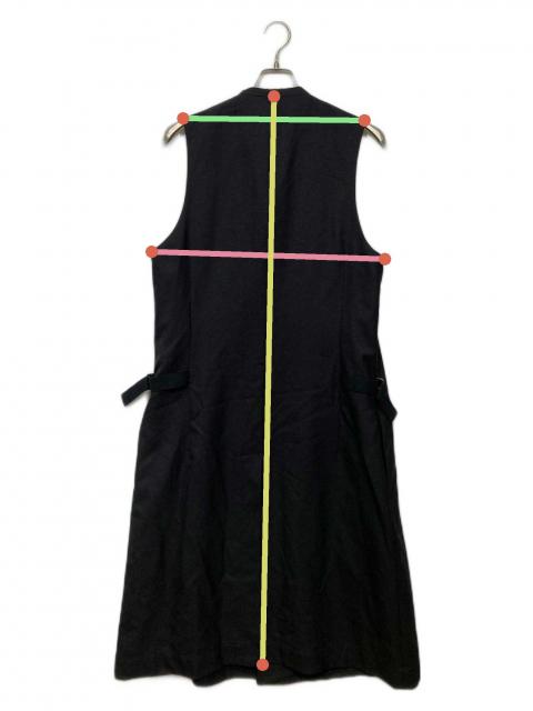 Ground Y グラウンド ワイ　ロングベスト 中古・古着通販】GROUND Y (グラウンドワイ) ロングベスト ブラック