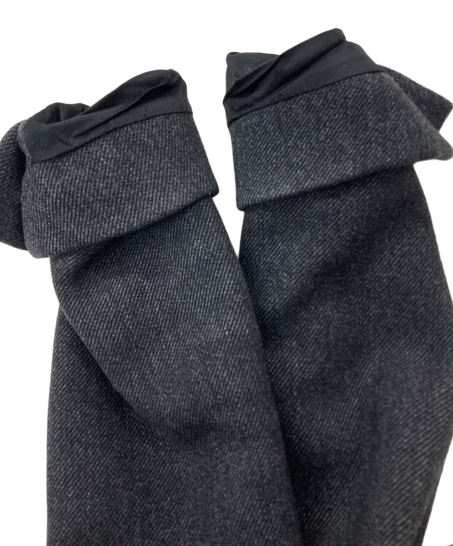 中古・古着通販】PRADA (プラダ) レザーパイピングコート ブラック