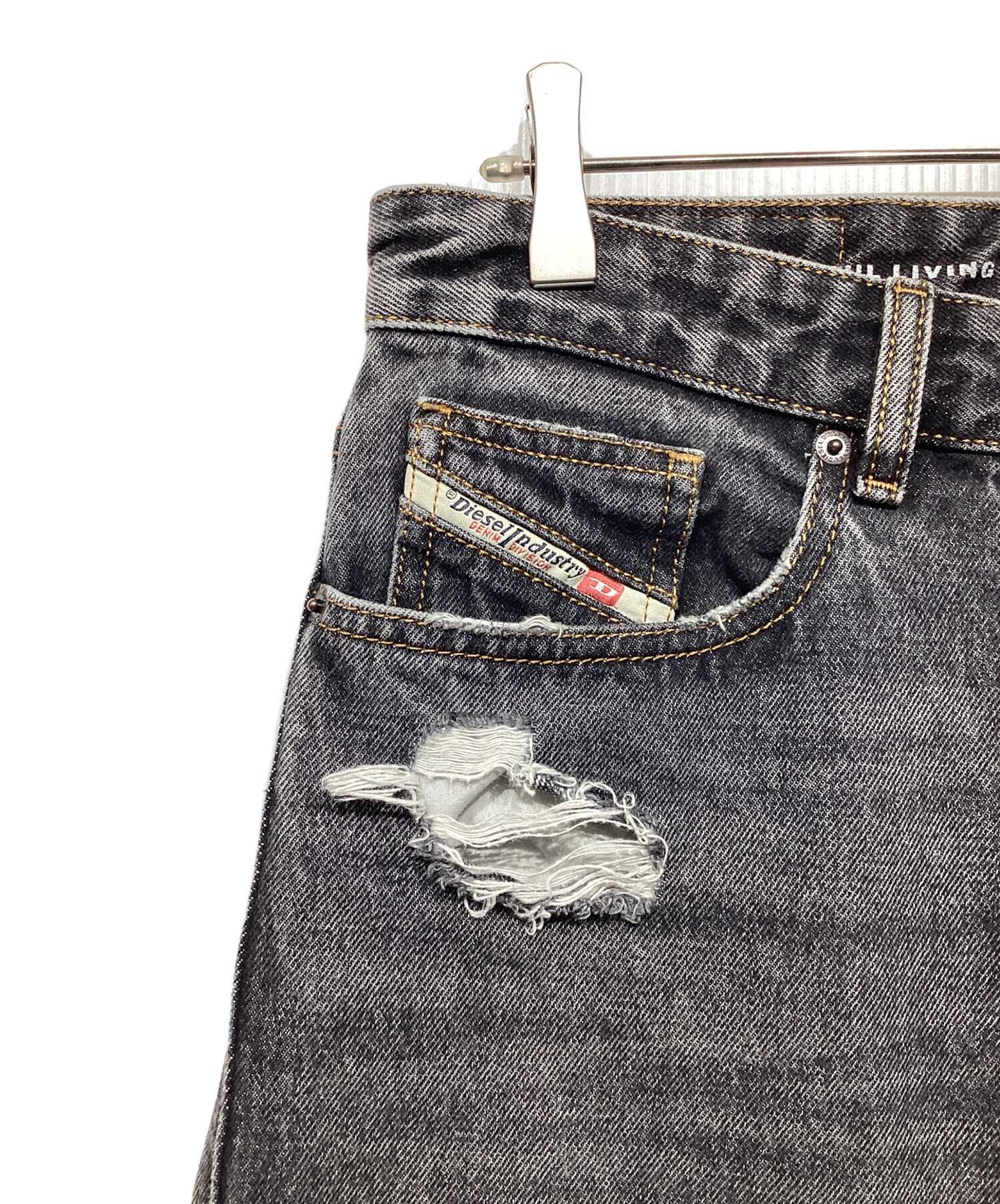 中古・古着通販】DIESEL (ディーゼル) D-RISEデニムパンツ ブラック