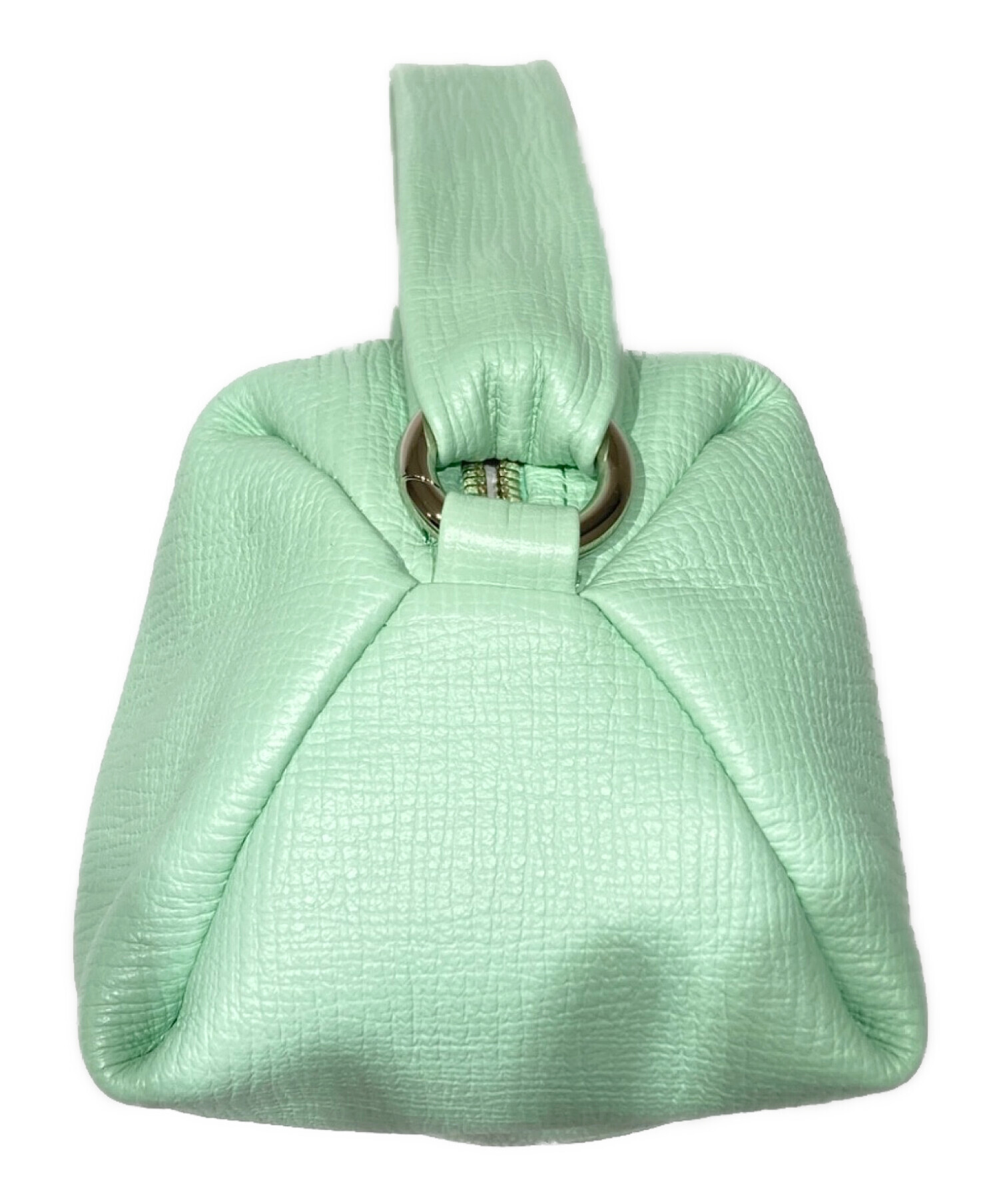 中古・古着通販】epoi (エポイ) タッククラッチポーチL ミントグリーン