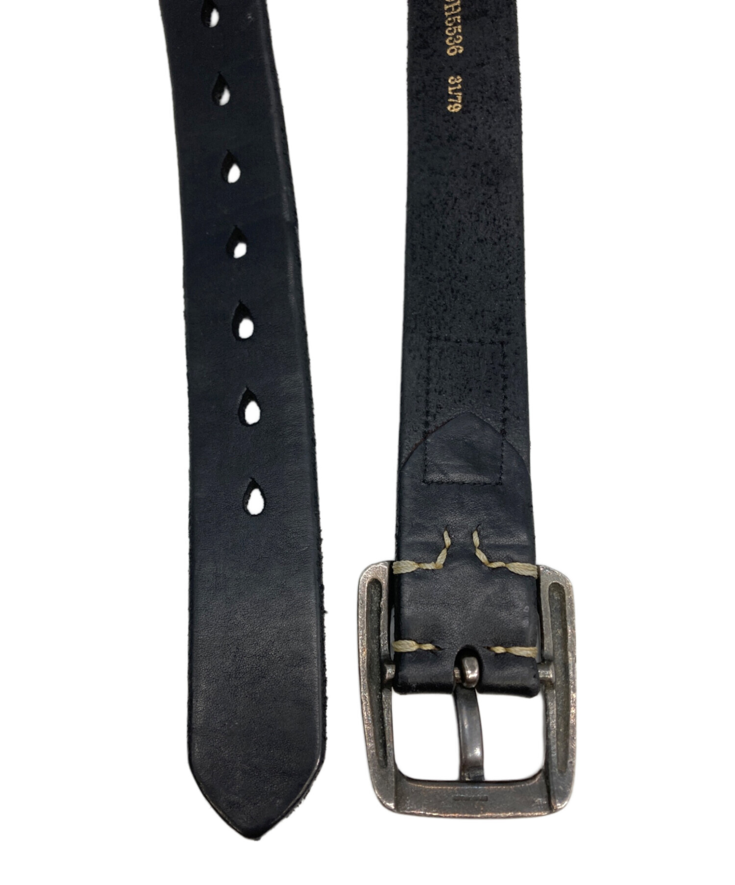 VINTAGE WORKS ベルト　35 ブラック 中古・古着通販】VINTAGE WORKS (ヴィンテージワークス) レザーベルト