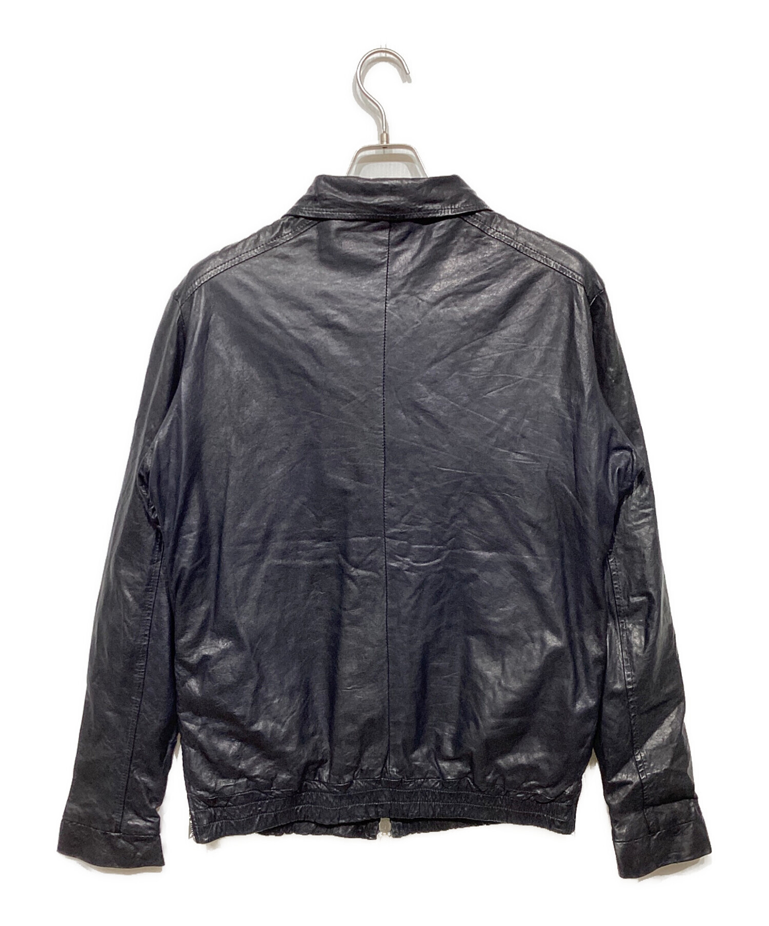【激レア】GiorgioBrato│黒リアルファーラムレザージャケット40サイズ 中古・古着通販】GIORGIO BRATO (ジョルジョブラッド) ラムレザー