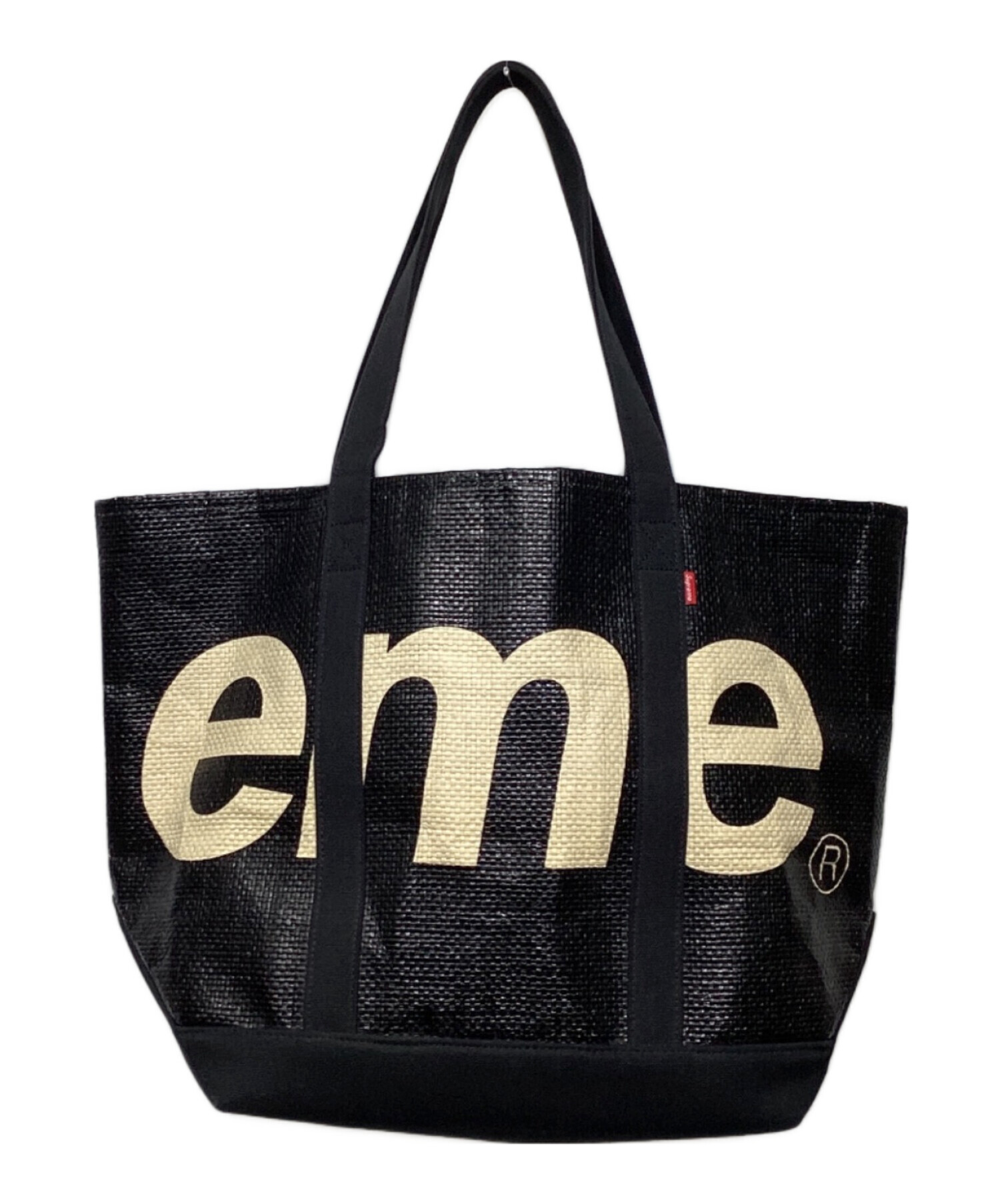 Supreme 20ss Raffia Tote Bag (ブラック) 中古・古着通販】SUPREME (シュプリーム) 20SS Raffia Tote ブラック