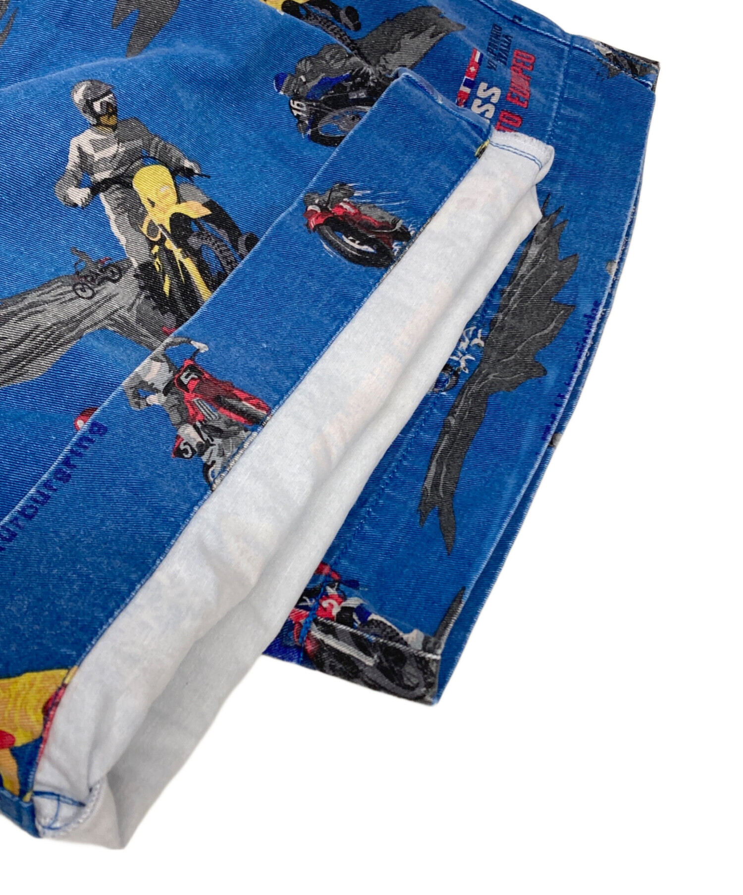 中古・古着通販】SUPREME (シュプリーム) motocross shorts ブルー