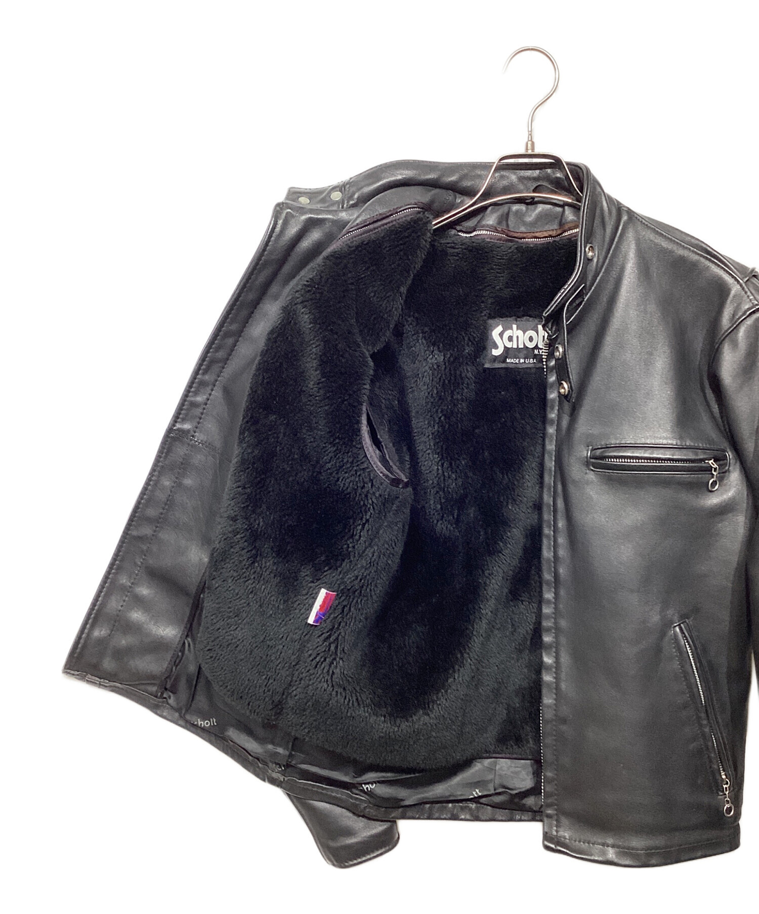 中古・古着通販】Schott (ショット) ライナー付シングルライダース