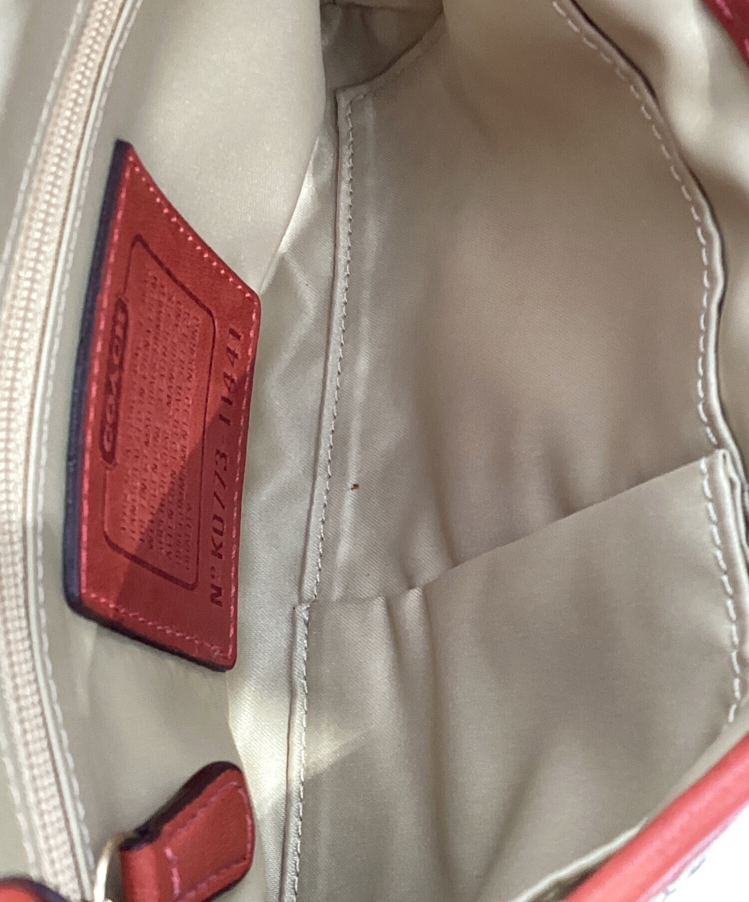 中古・古着通販】COACH (コーチ) ソーホー ショルダーバッグ ベージュ