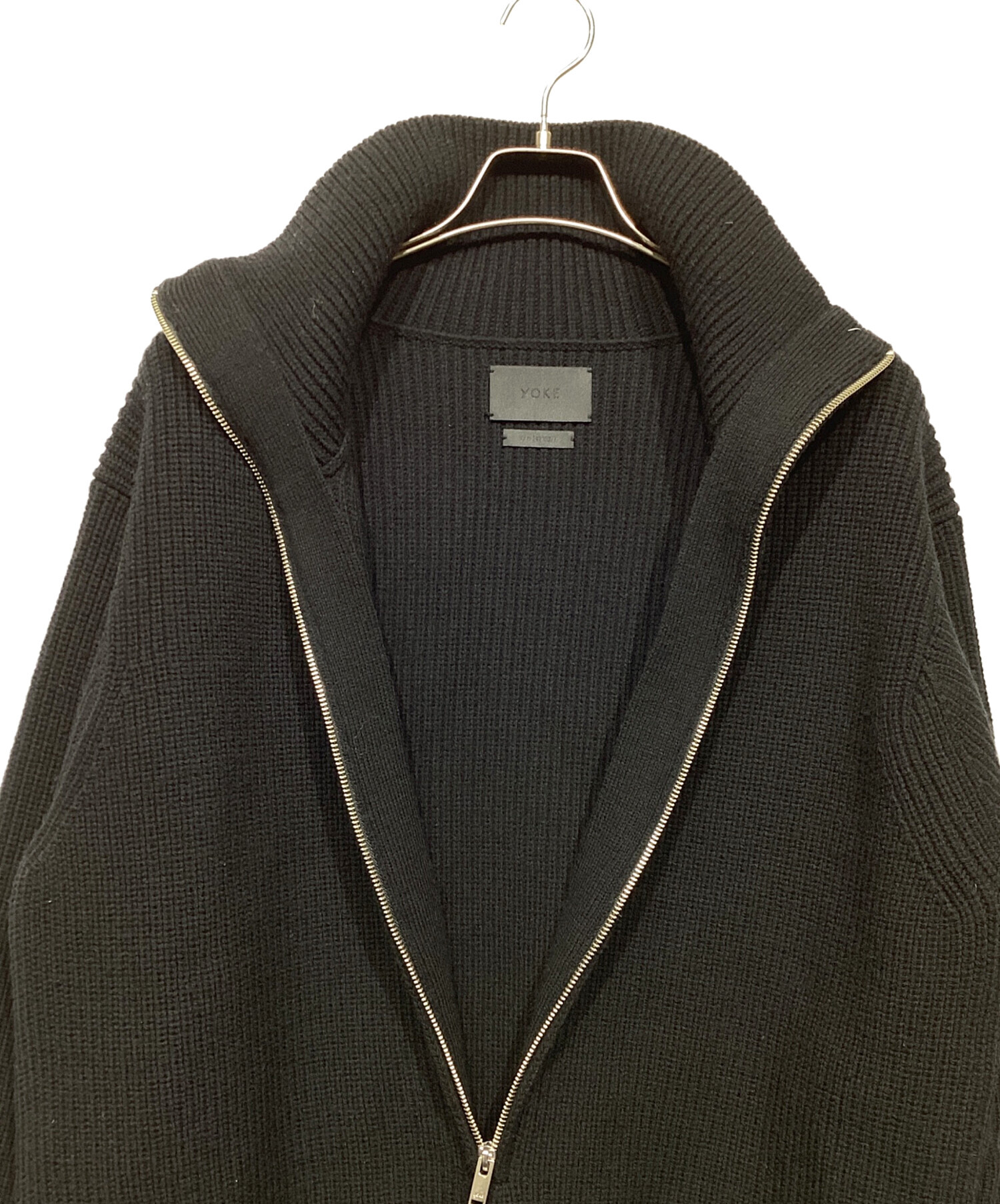 中古・古着通販】YOKE (ヨーク) 3/4 FRONT ZIP HIGHNECK RIB SWEATER