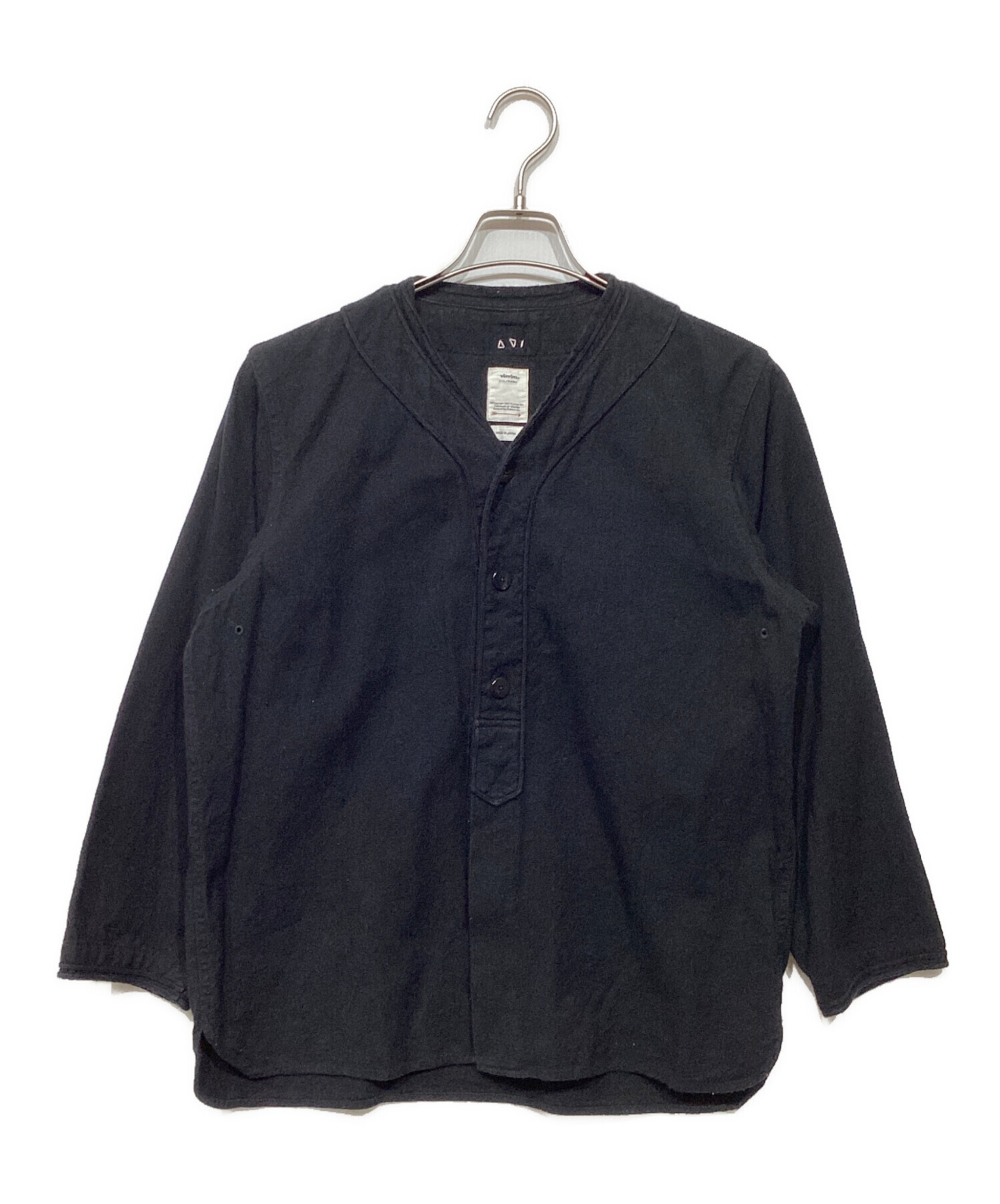 中古・古着通販】VISVIM (ビズビム) DUGOUT SHIRTL/S ブラック サイズ