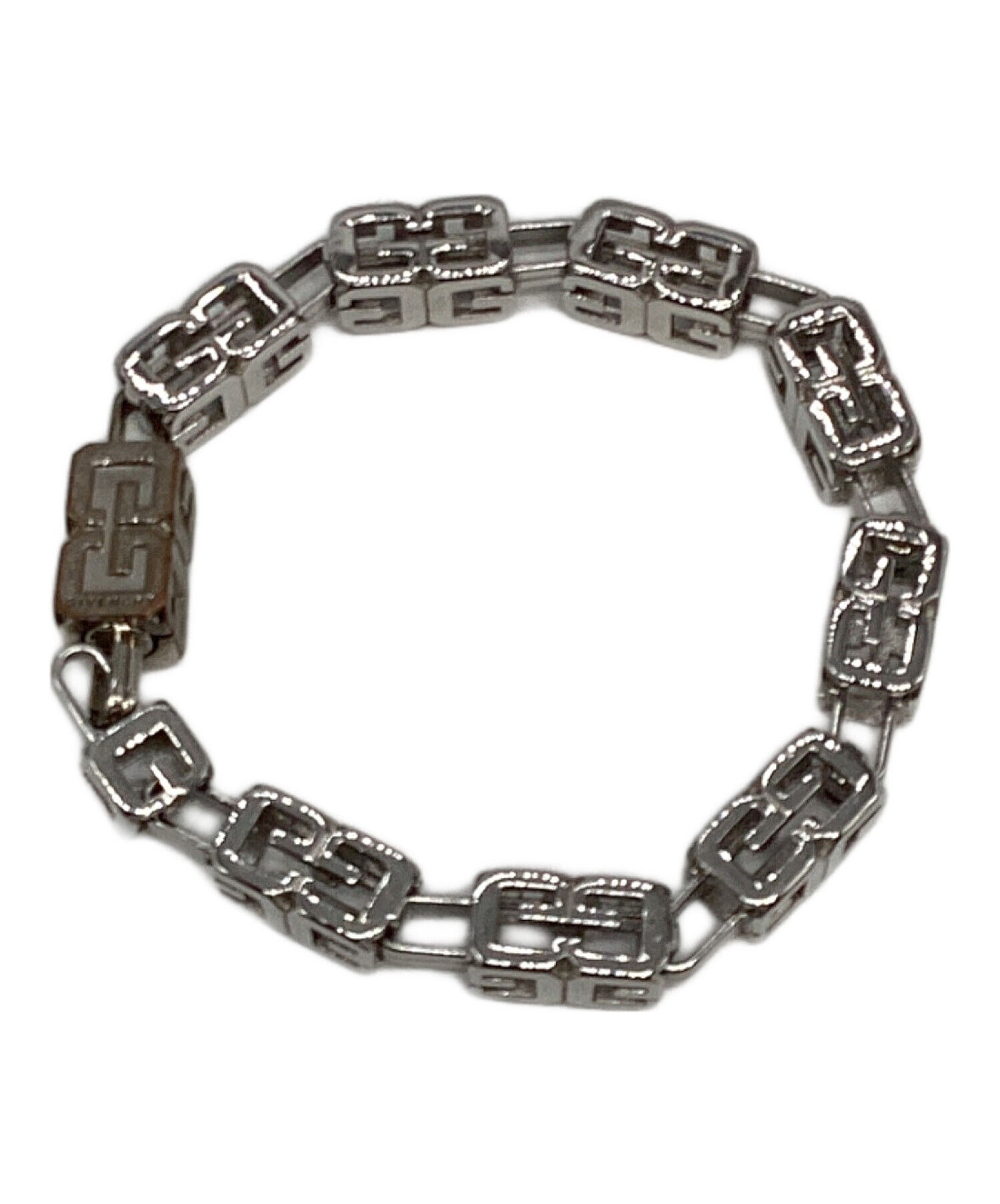 ジバンシー ブレスレット G CUBE Silvery 証明書付 中古・古着通販】GIVENCHY (ジバンシィ) Gキューブブレスレット