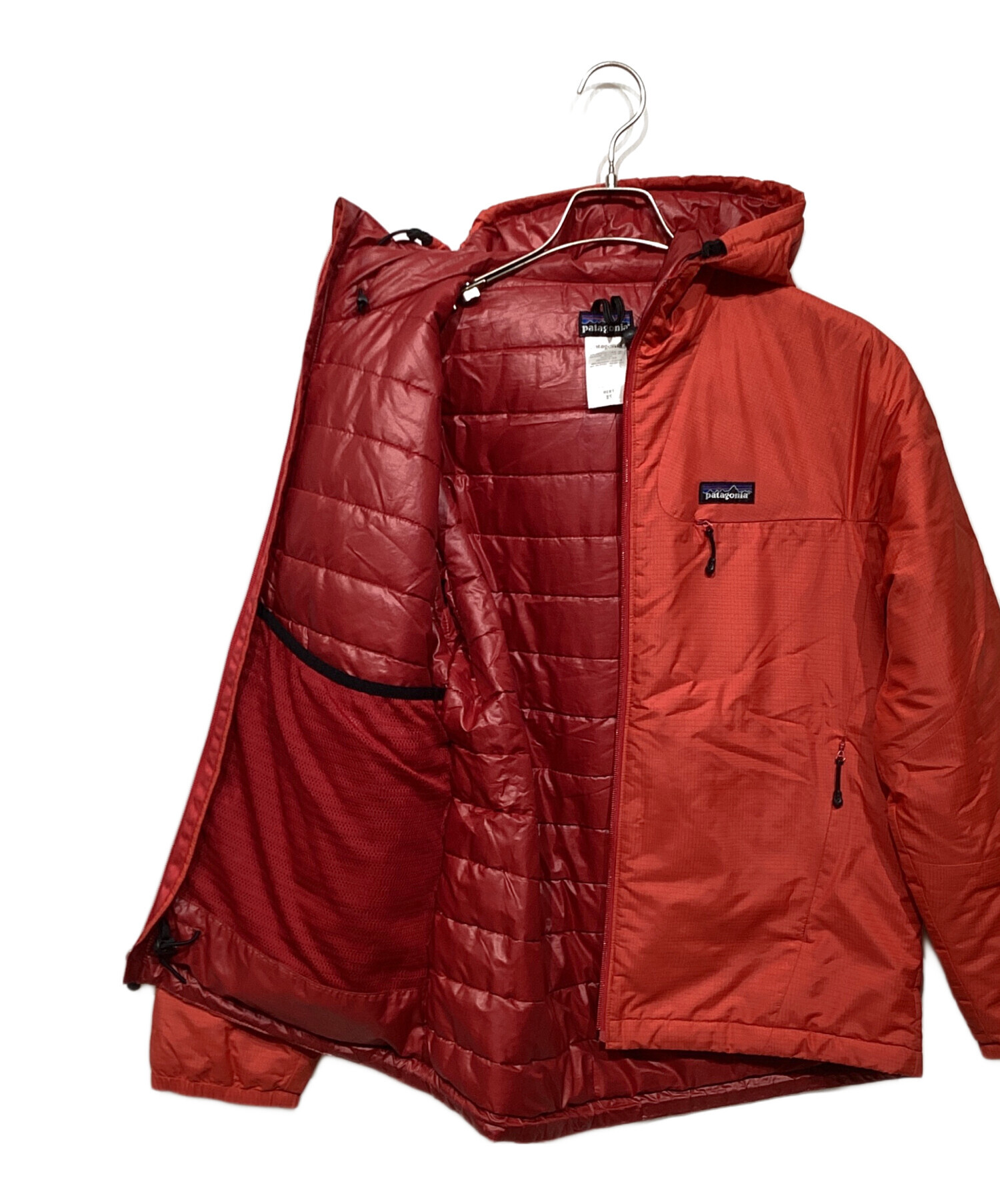 patagonia フード付きダウンジャケット M レッド 中古・古着通販】Patagonia (パタゴニア) マイクロパフフーデッド