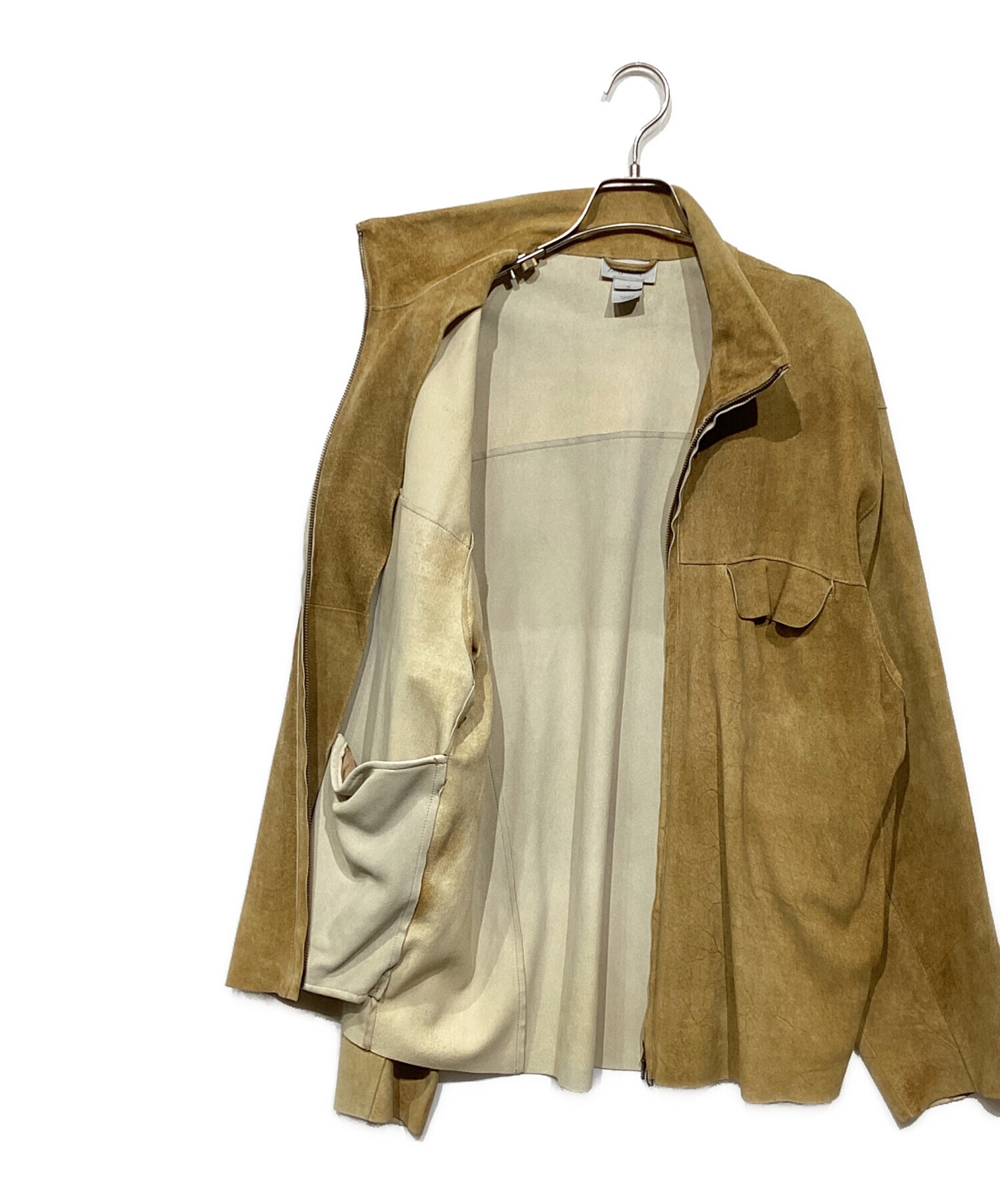 【未使用品】Ermenegildo Zegna ベージュジャケット 中古・古着通販】zegna sport (ゼニアスポーツ) スウェードレザー