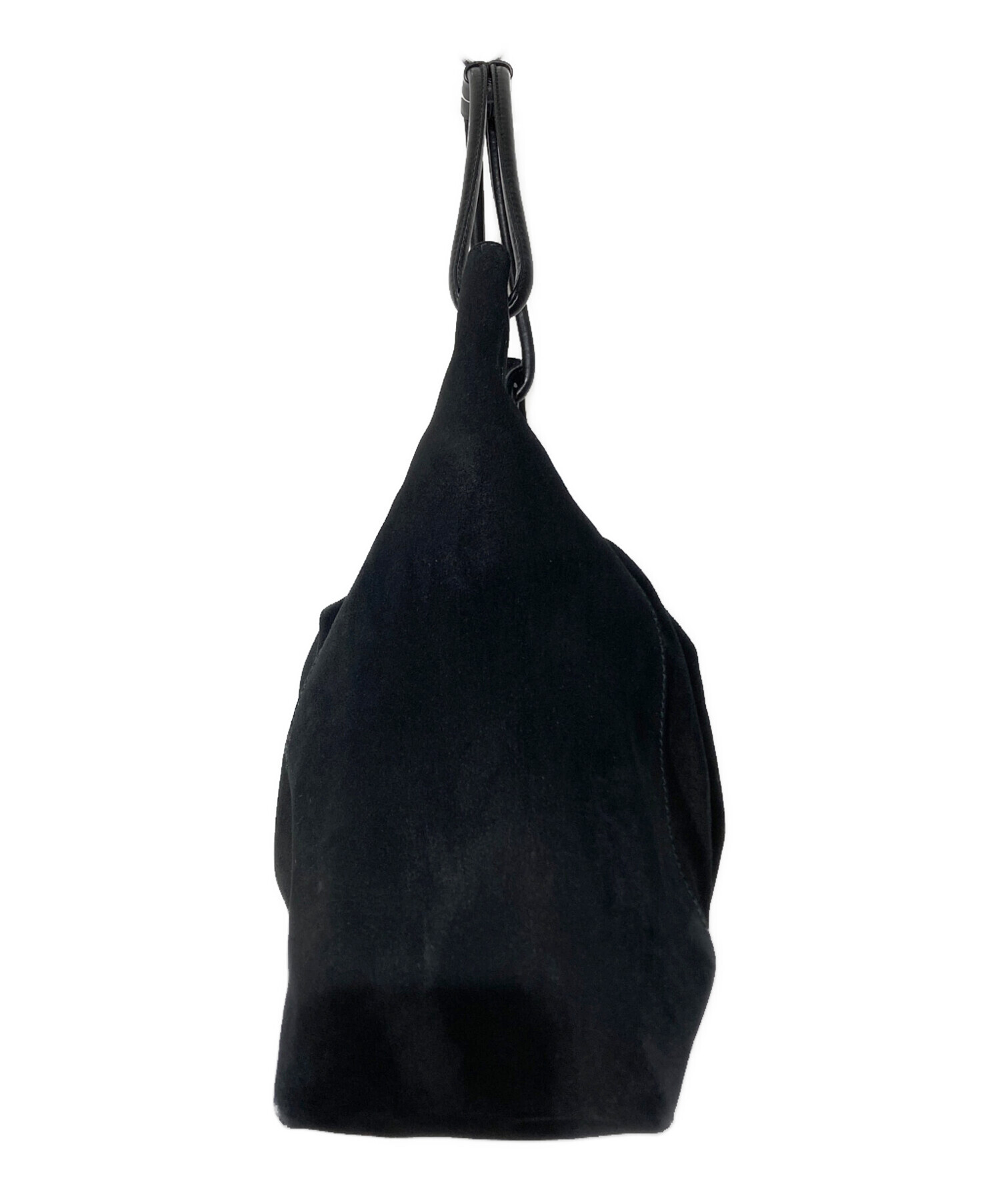 中古・古着通販】GUCCI (グッチ) スエードショルダーバッグ ブラック