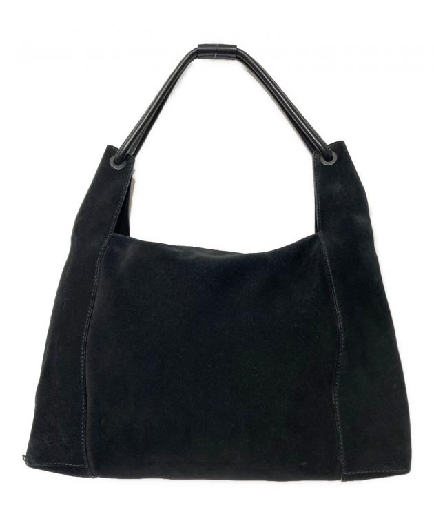 中古・古着通販】GUCCI (グッチ) スエードショルダーバッグ ブラック