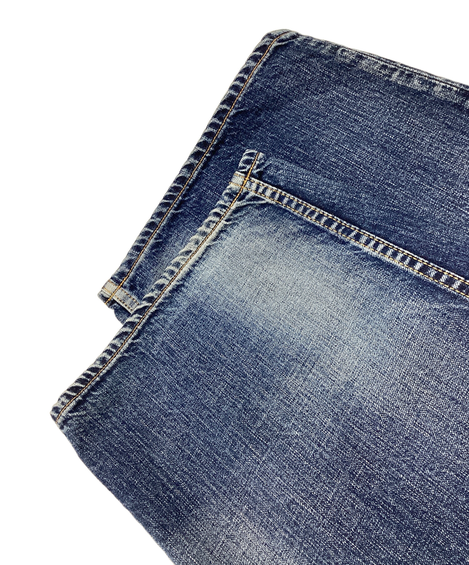 中古・古着通販】ANCELLM (アンセルム) AGING WIDE DENIM PANTS