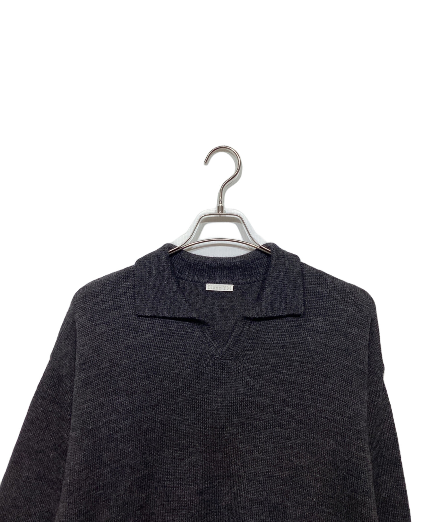 中古・古着通販】Blanc YM (ブランワイエム) Wool Knit skipper Shirt