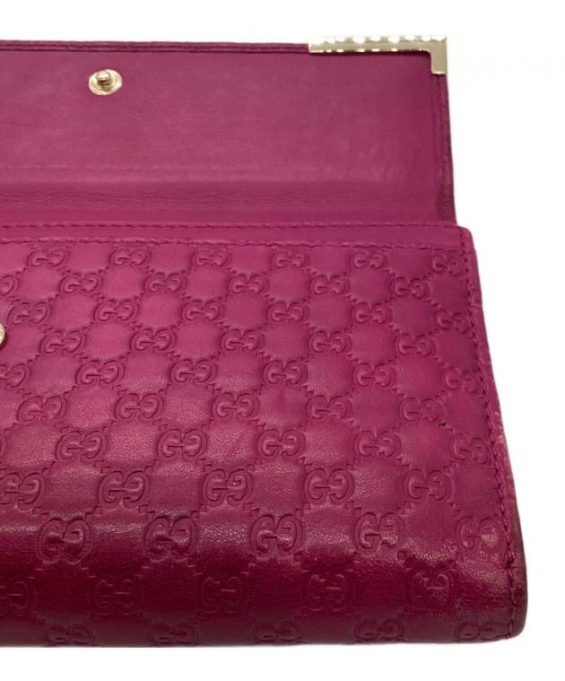中古・古着通販】GUCCI (グッチ) マイクログッチシマ 長財布291099