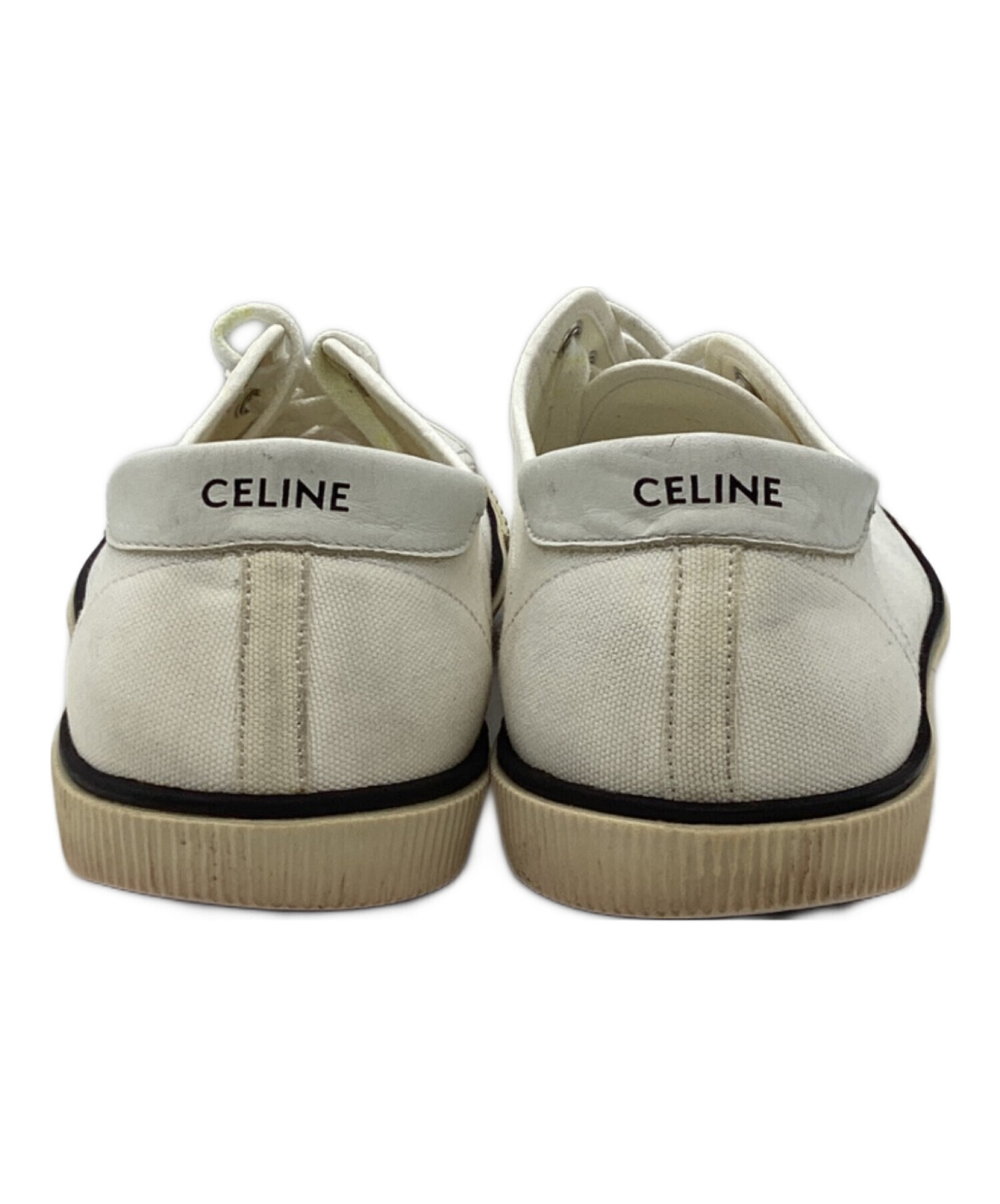 付属品完備‼️CELINE ホワイト スニーカー 41 中古・古着通販】CELINE (セリーヌ) ブランク ローカットスニーカー VU