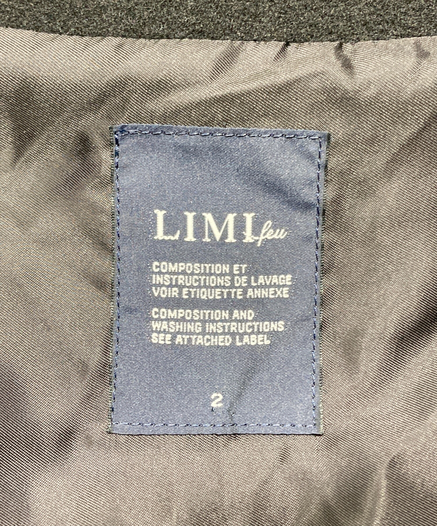 中古・古着通販】LIMI feu (リミフゥ) MOSSER DROPPED SHOULDER COAT