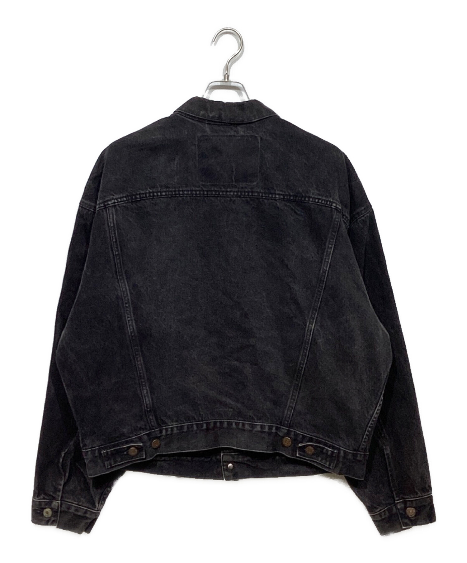 中古・古着通販】LEVI'S (リーバイス) 後染めブラックデニムジャケット