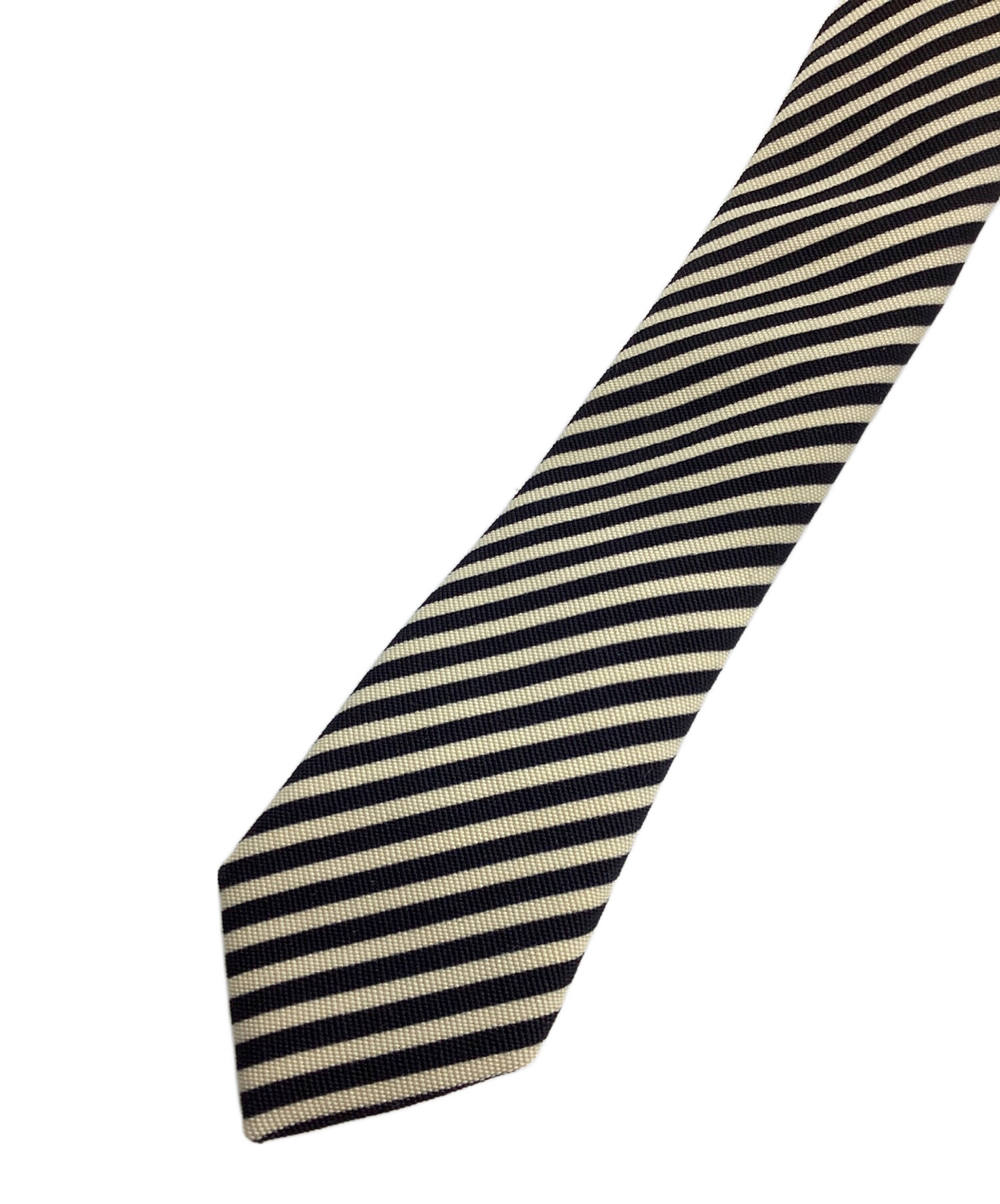 中古・古着通販】CELINE (セリーヌ) ナロータイ ホワイト×ブラック