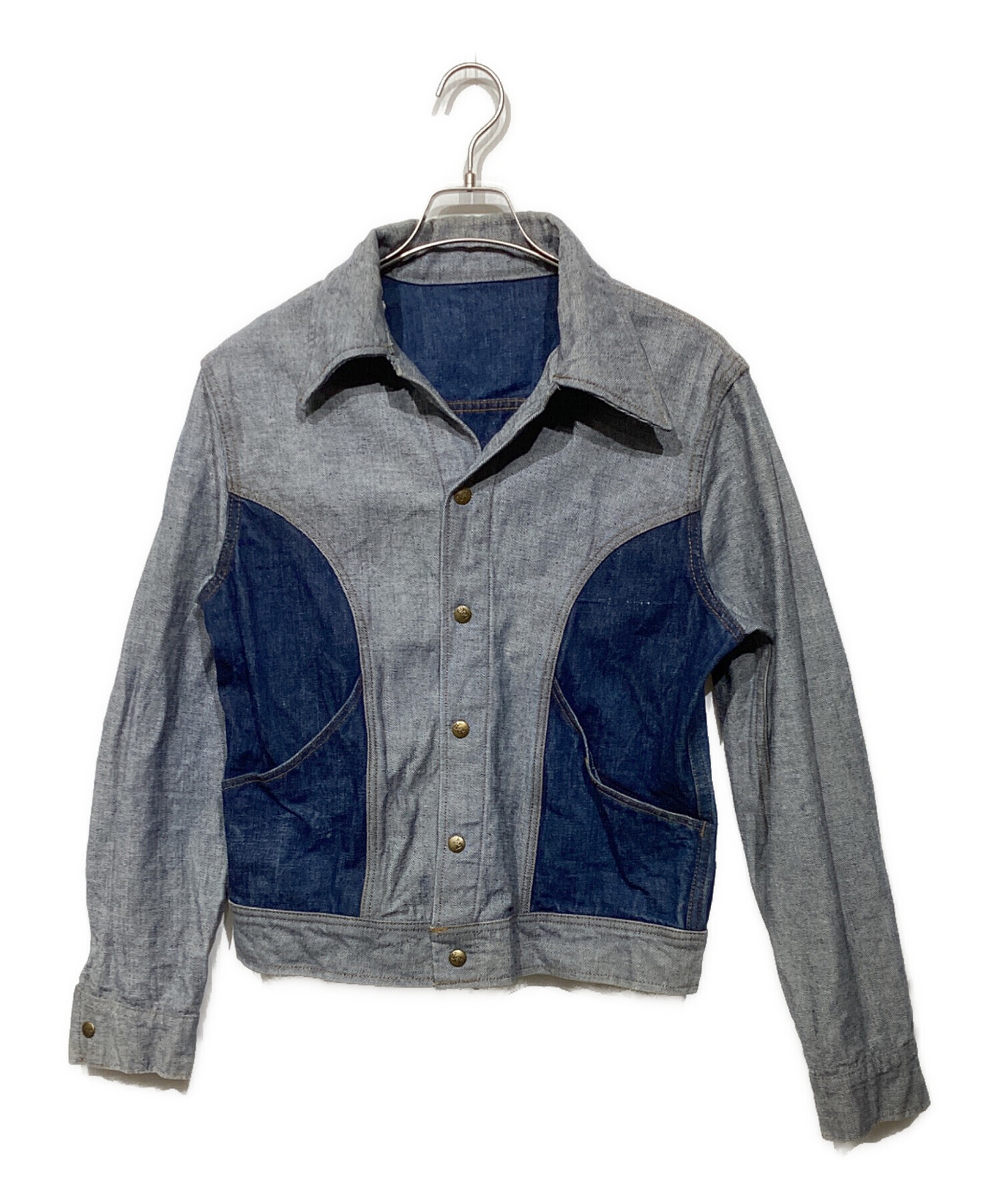 70s Lee リバーシブル デニムジャケット vintage古着 中古・古着通販】LEE (リー) リバーシブルデニムジャケット ネイビー