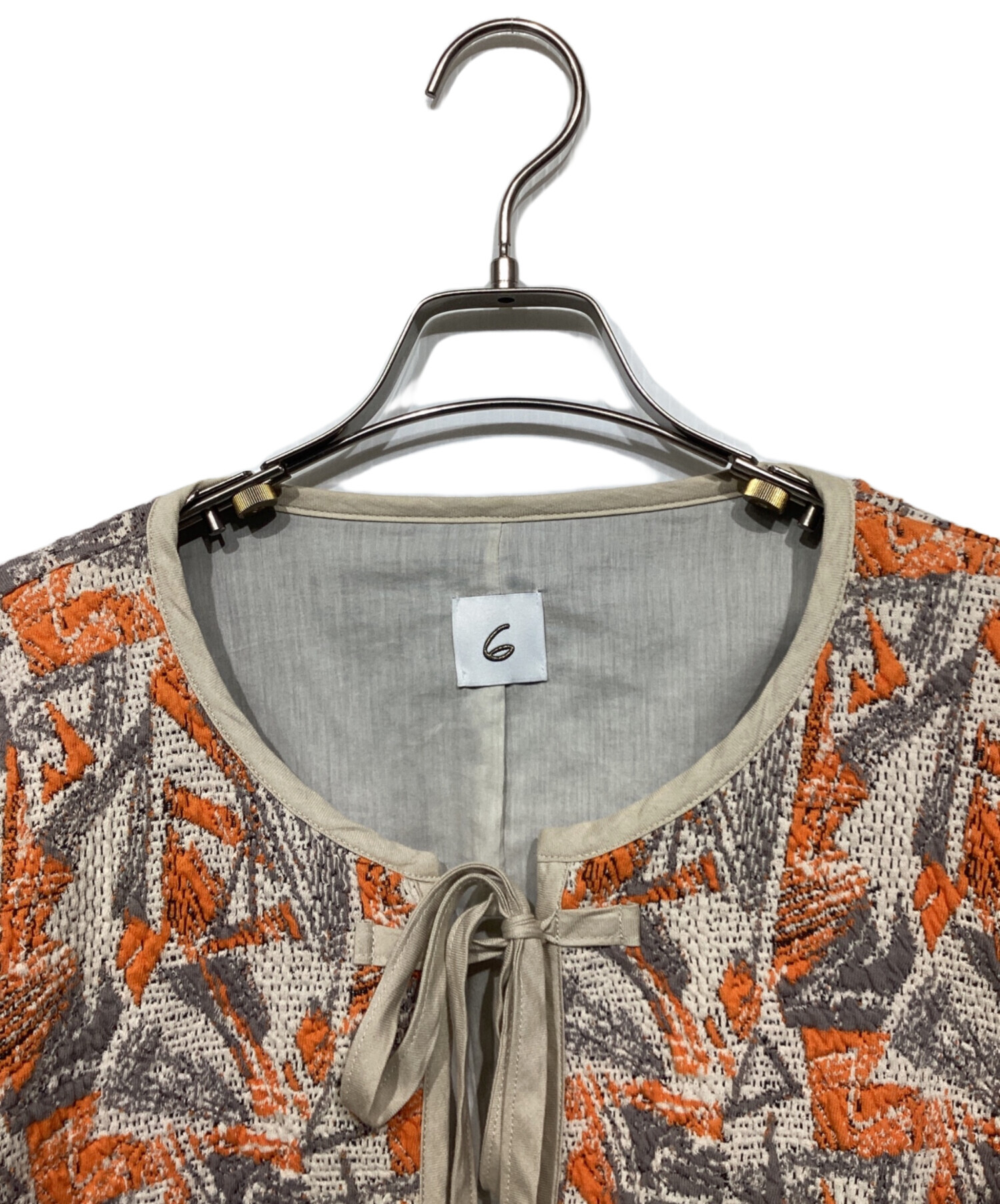 6(ROKU) ロク SASHIKO MOTIF JACQUARD JACKET 6(ROKU) ロク SASHIKO MOTIF JACQUARD JACKET - メルカリ